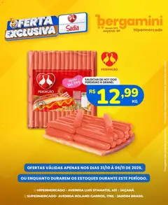 Pré-visualização Supermercado Bergamini - Ofertas Sadia e Perdigão válida a partir de 31/10/2025