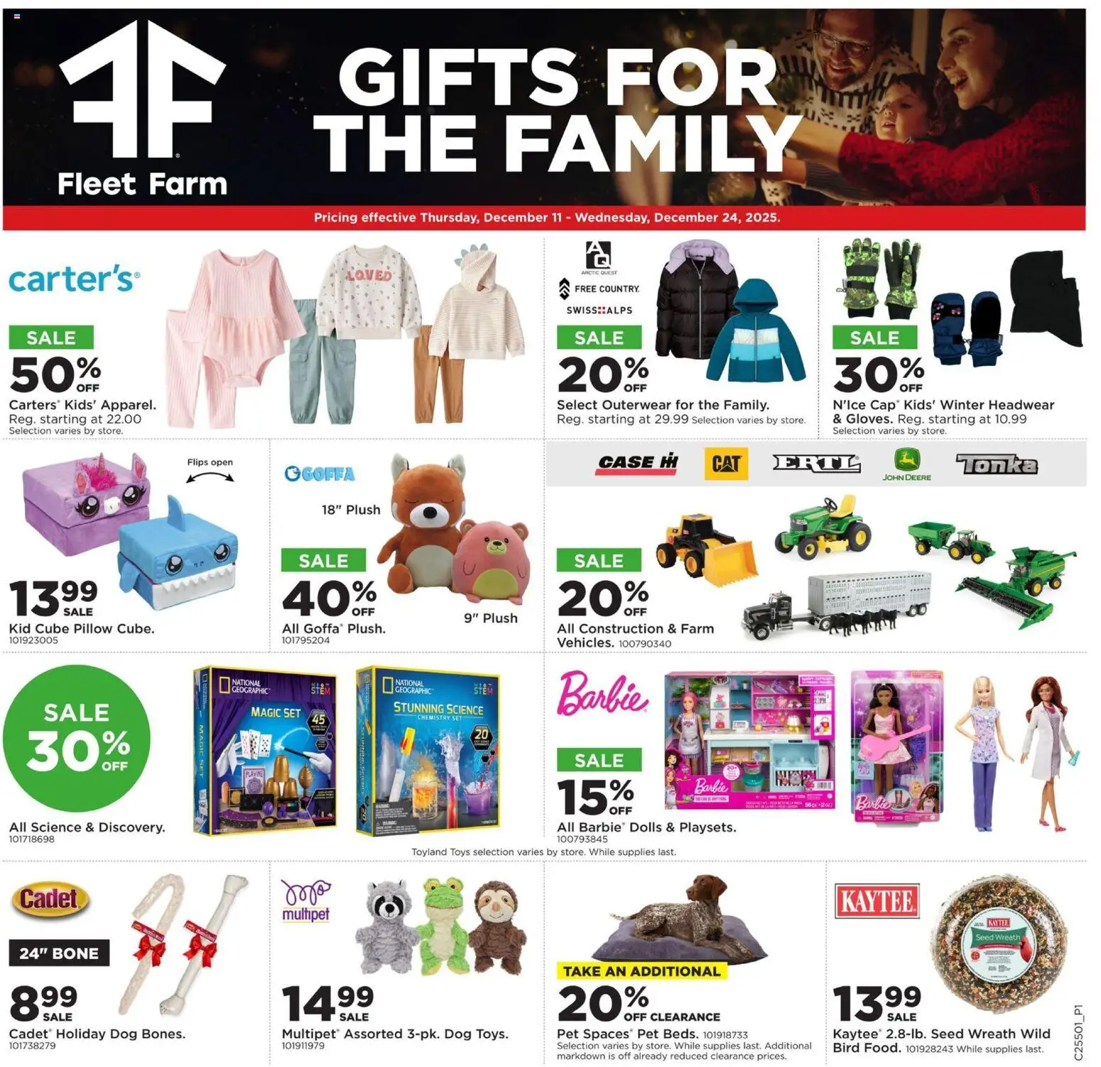 Mills Fleet Farm Gifting Event - page 1- valid from 12/11/2025