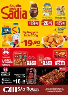 Pré-visualização São Roque Supermercados - Ofertas BRF válida a partir de 04/10/2025
