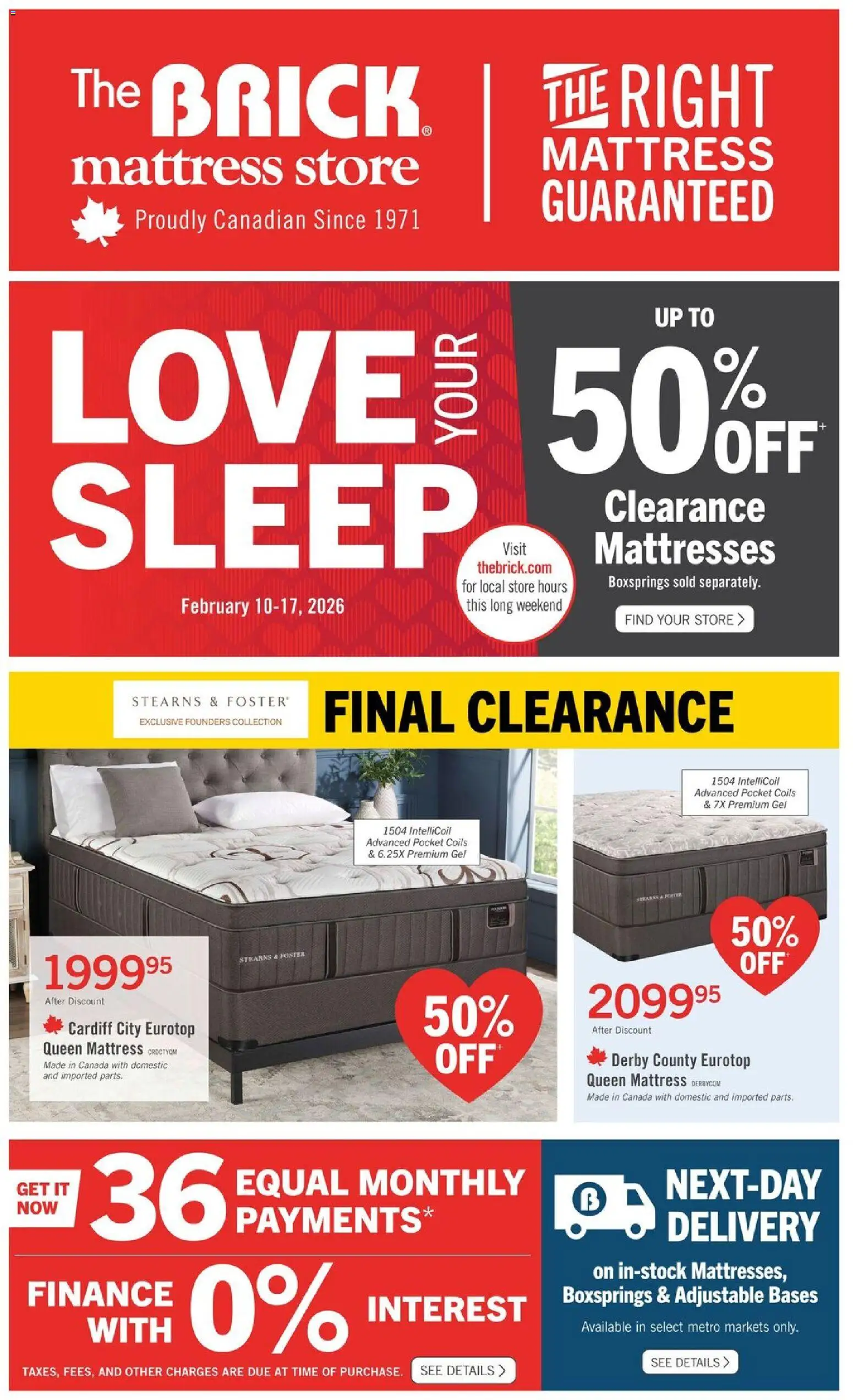 The Brick - Brick Mattress Store - page 1- valid from Feb 10, 2026