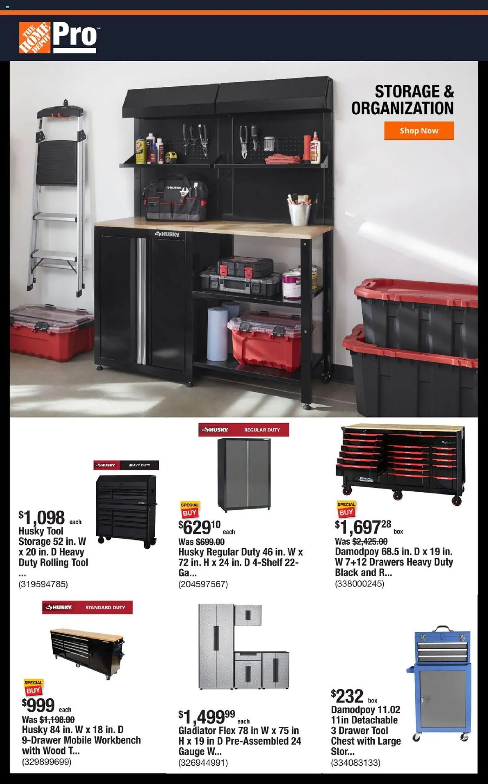 Home Depot Shop Pro Ad - OH - page 1- valid from 12/01/2025