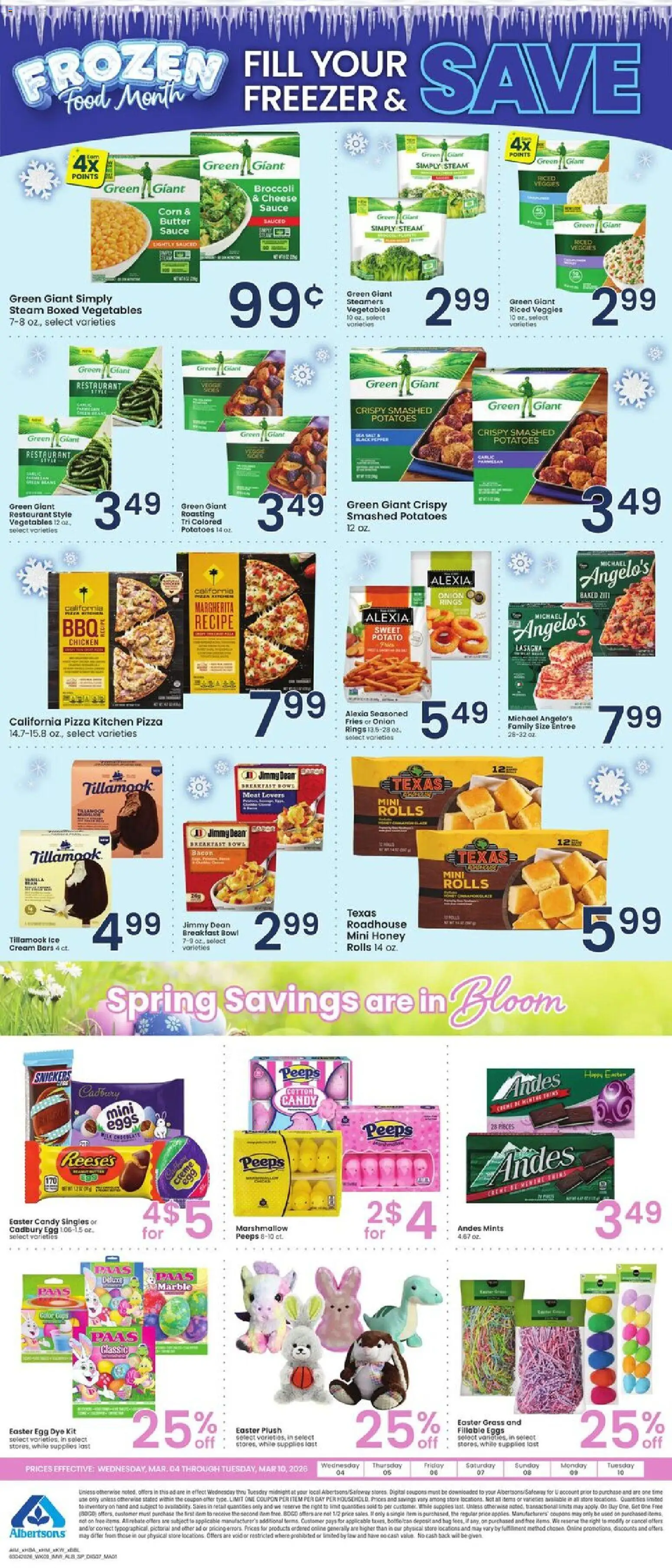 Albertsons Specialty Publication - page 1- valid from 03/04/2026