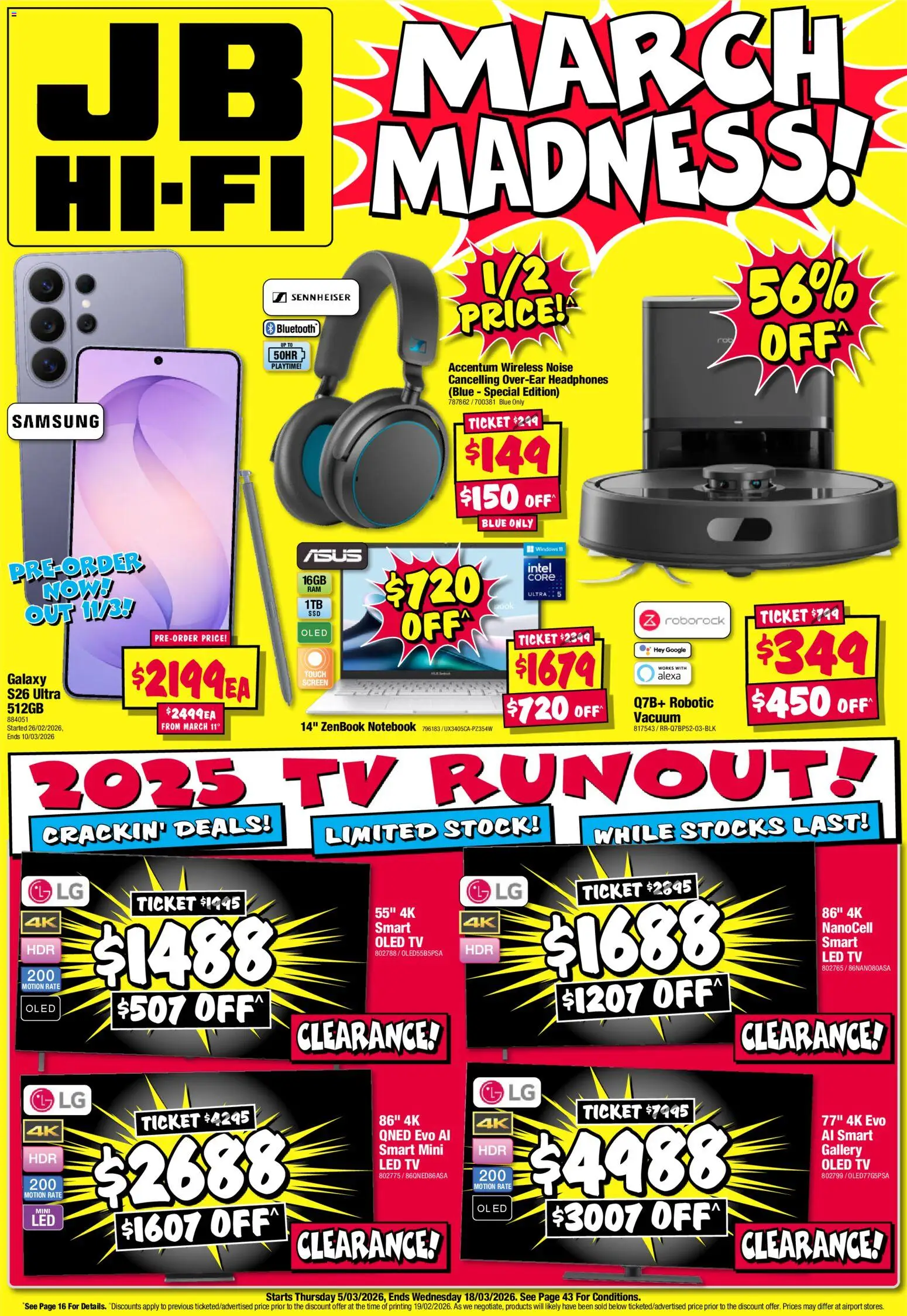 JB Hi-Fi catalogue  - page 1- valid from 05/03/2026