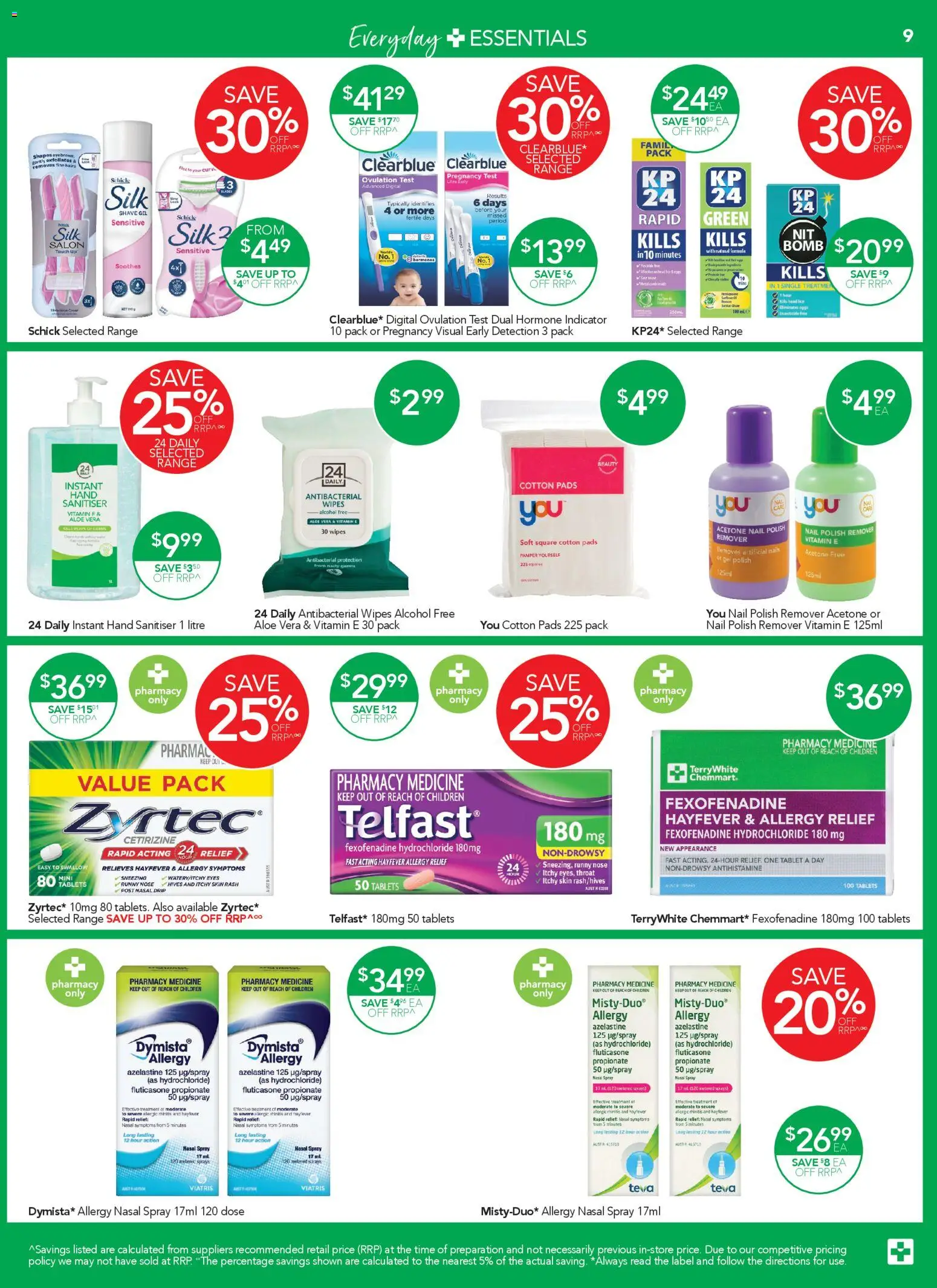 Terry White  Catalogue  - page 9- valid from 01/01/2026