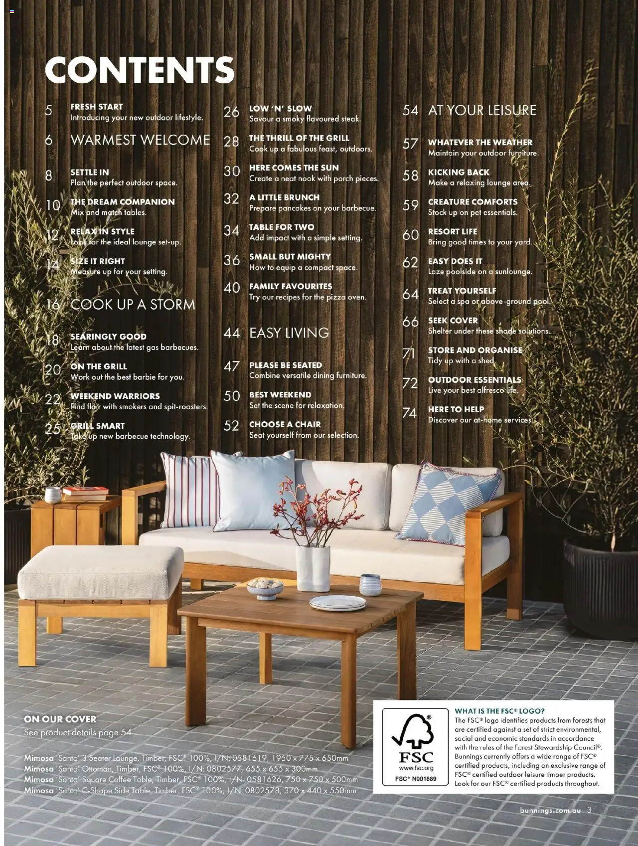 Bunnings Warehouse Outdoor Style Magazine 2025/26 - page 3- valid from 25/08/2025