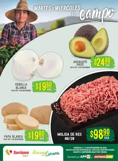 Soriana - Martes y Miércoles del Campo Súper: BCS, Son y Sin válido desde 04/11/2025