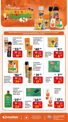 Pré-visualização Semar Supermercado - Ofertas Festival Inseticidas e Repelentes válida a partir de 18/10/2025