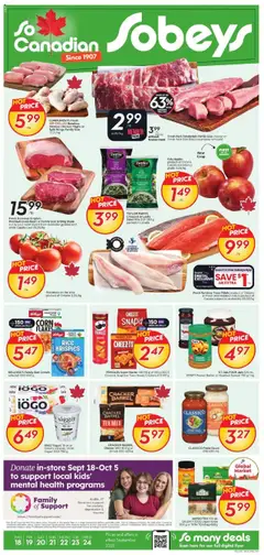 Preview Sobeys weekly flyer / circulaire valid from Sep 18, 2025