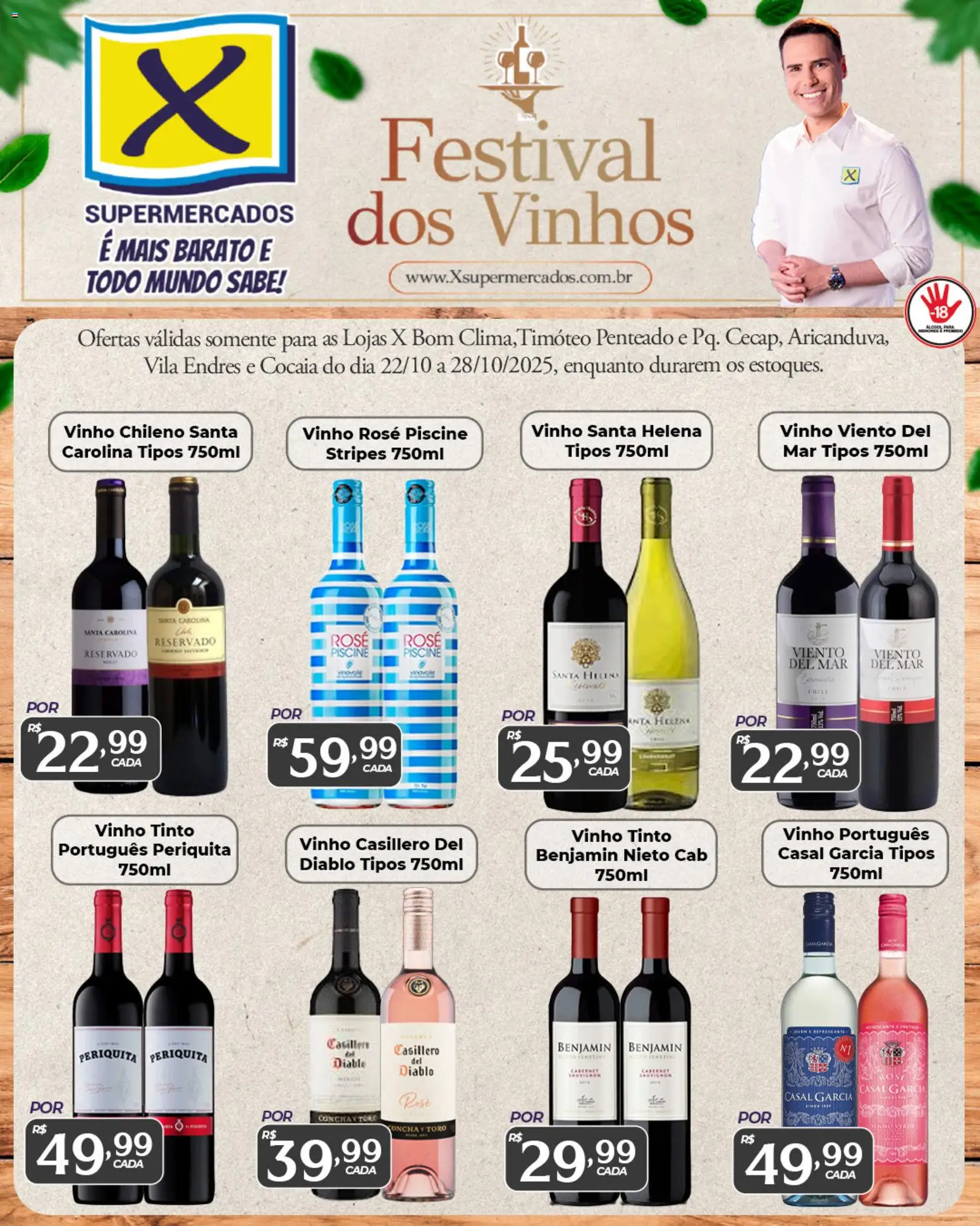 X Supermercados - Ofertas Festival dos Vinhos - página 1- válido a partir de 22/10/2025
