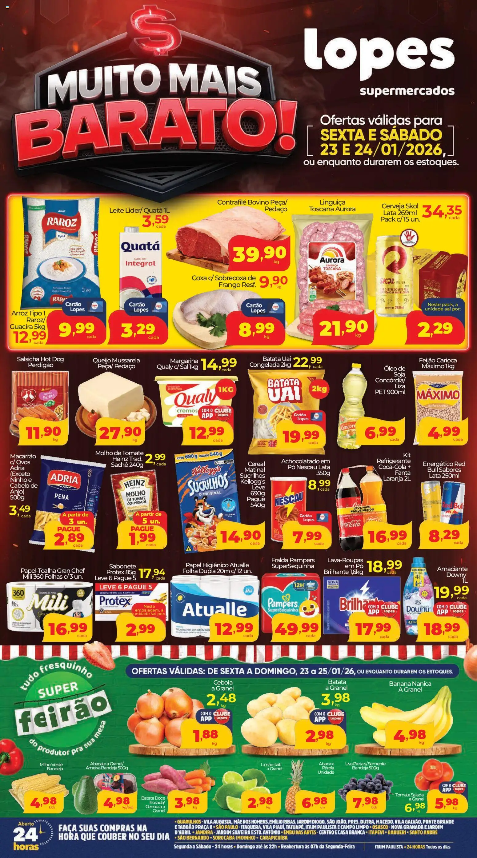 Lopes Supermercados - Ofertas da semana  - página 1- válido a partir de 23/01/2026
