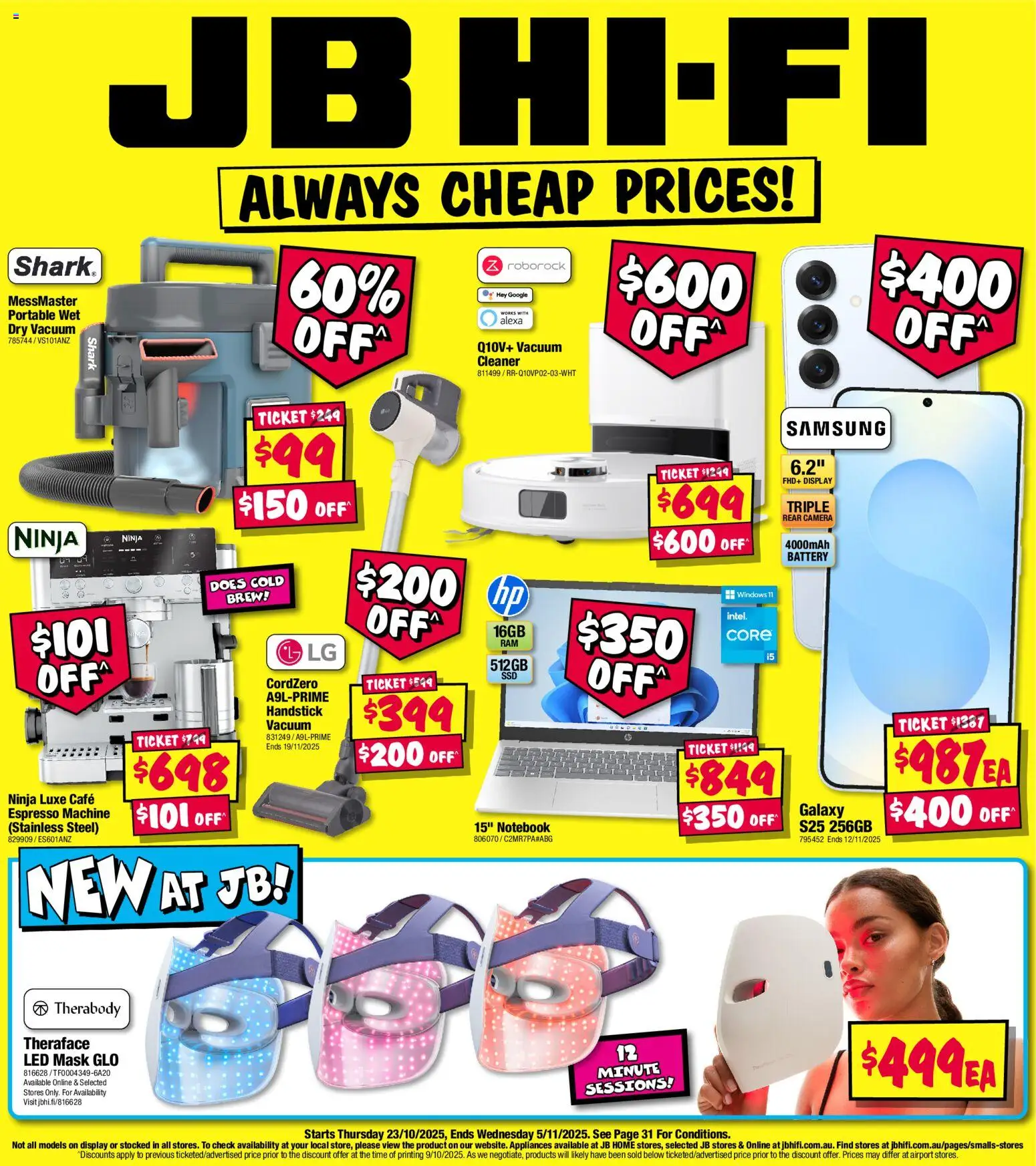 JB Hi-Fi  Catalogue  - page 1- valid from 23/10/2025