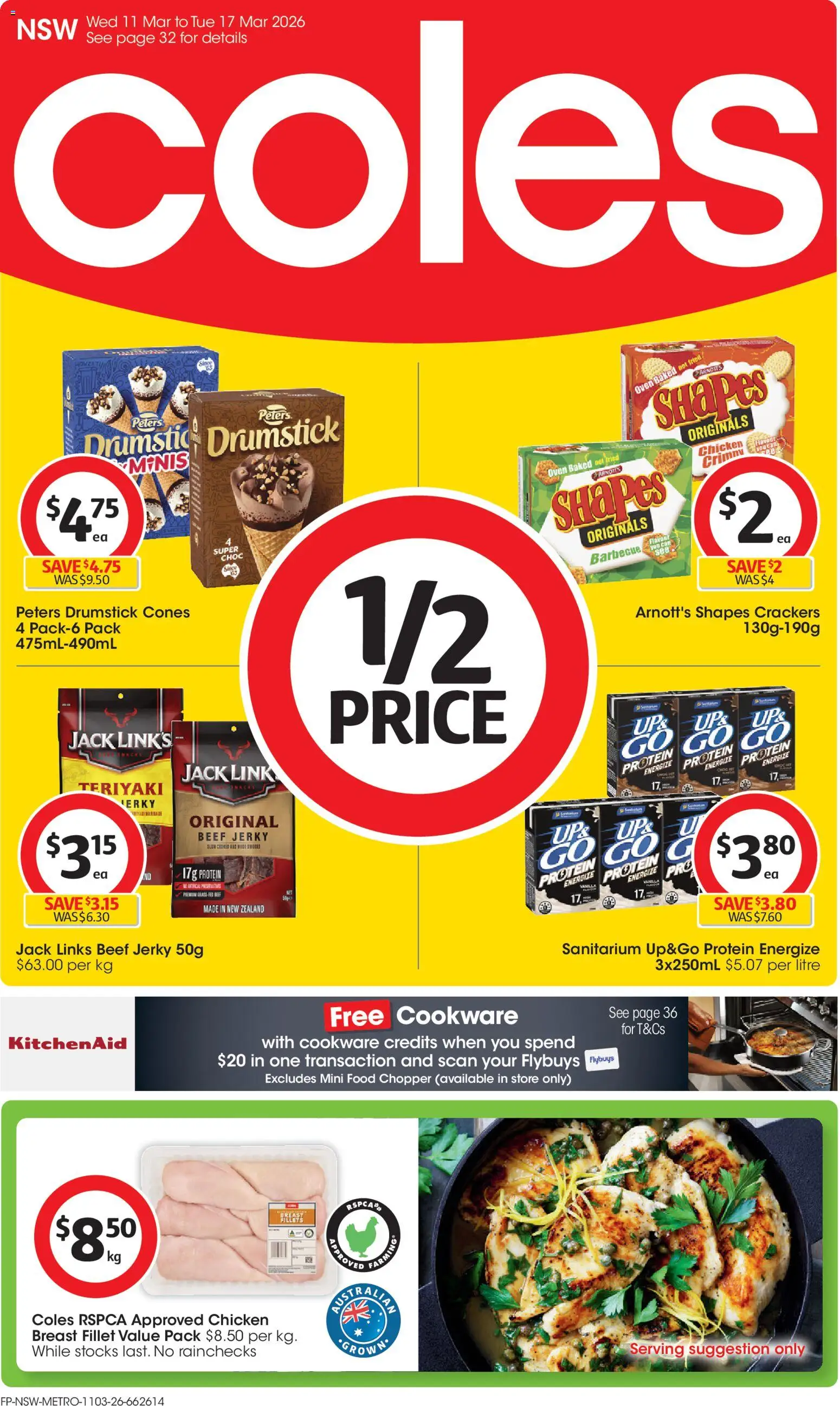 Coles catalogue  - page 1- valid from 11/03/2026