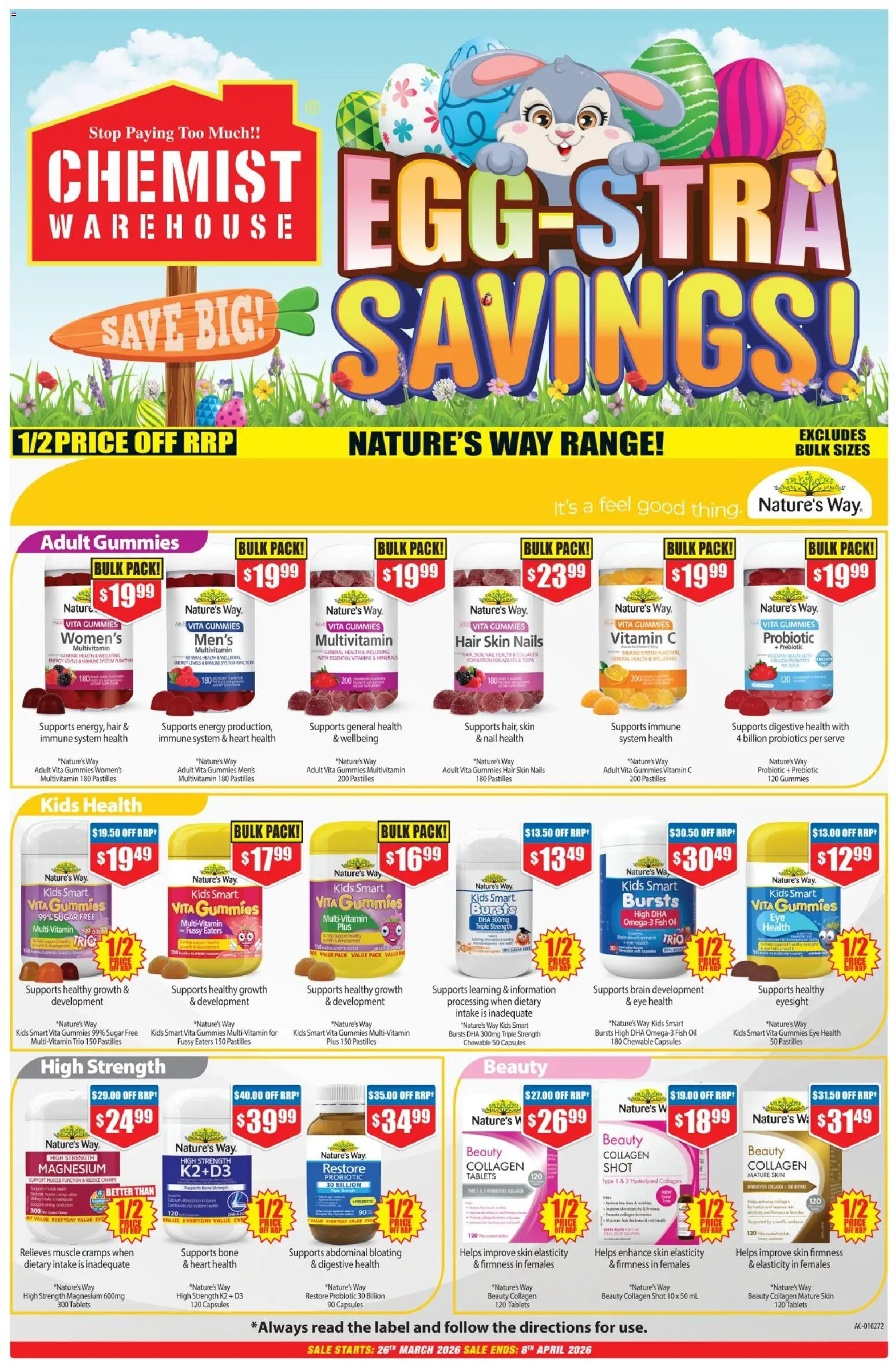 Chemist Warehouse catalogue - page 1- valid from 26/03/2026
