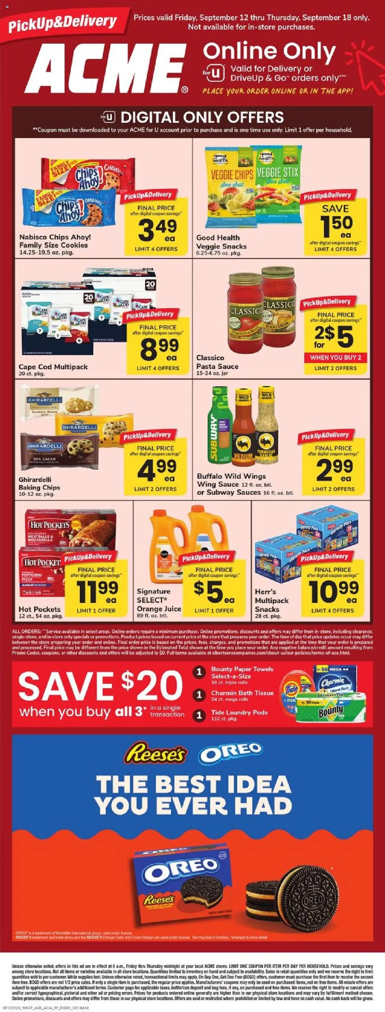 Acme Specialty Publication - page 1- valid from 09/12/2025