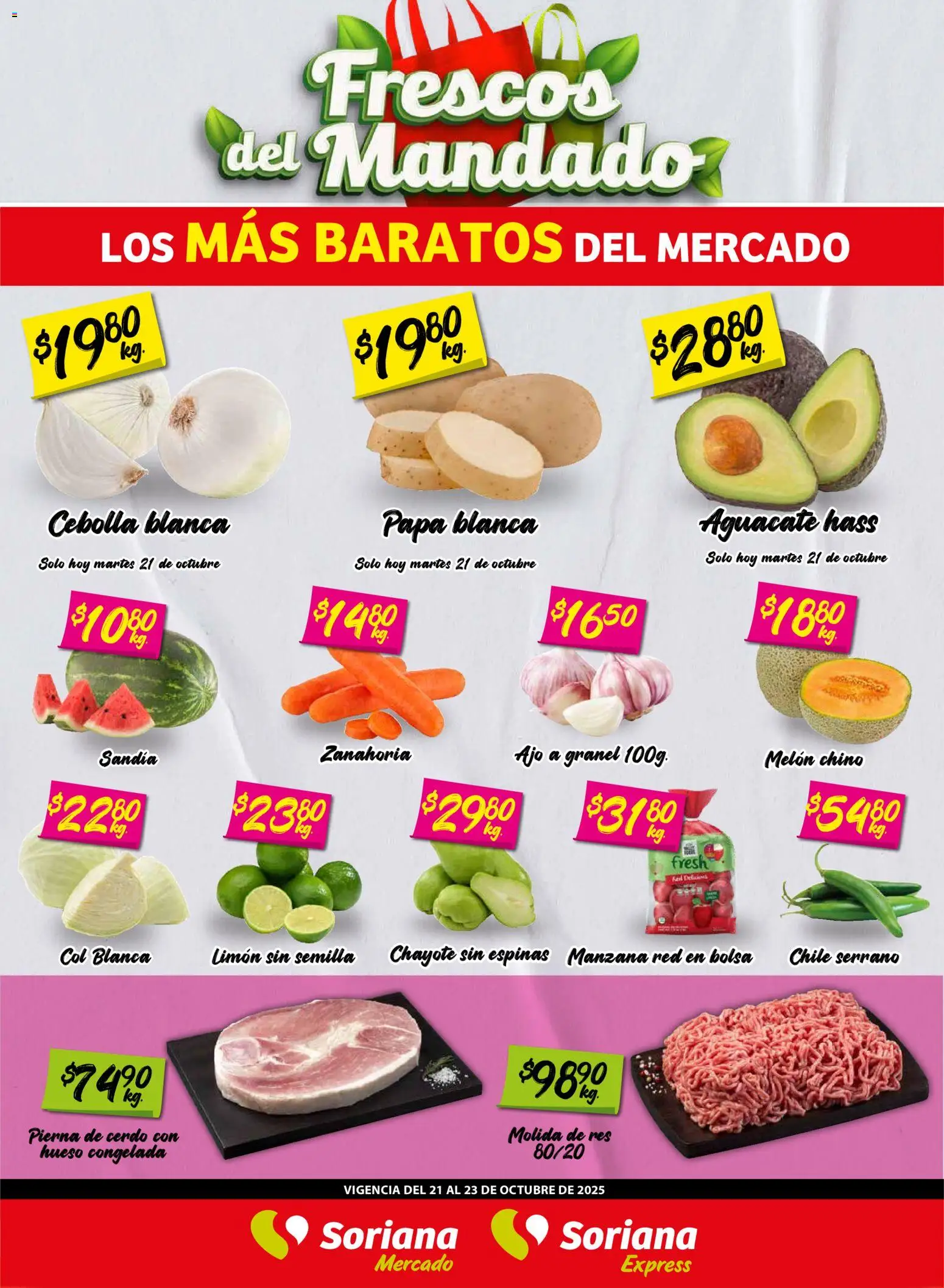 Soriana - Frescos del Mandado Mercado: Nuevo León - página 1- válido desde 21/10/2025