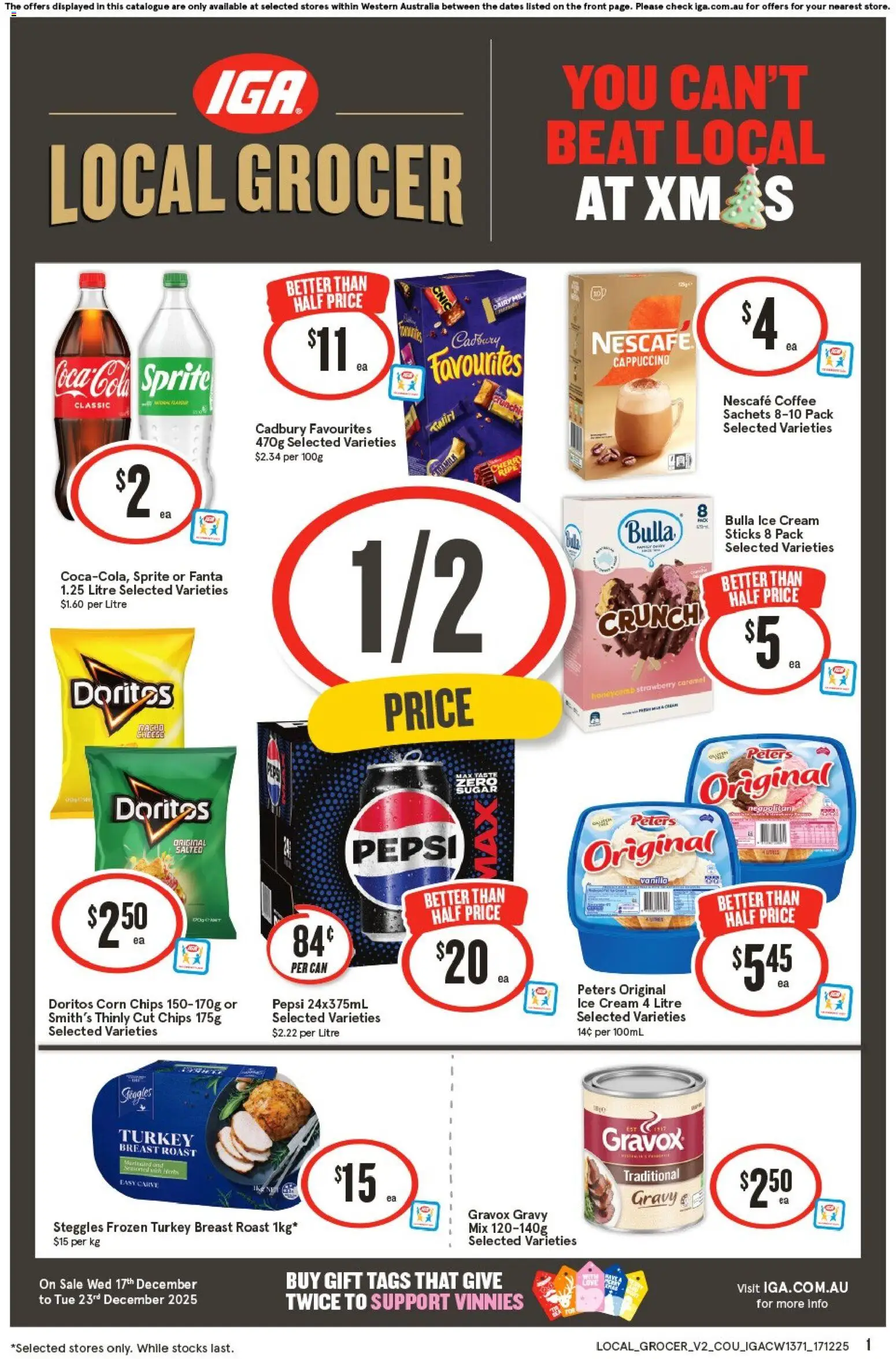IGA Local Grocer NT/WA - page 1- valid from 17/12/2025