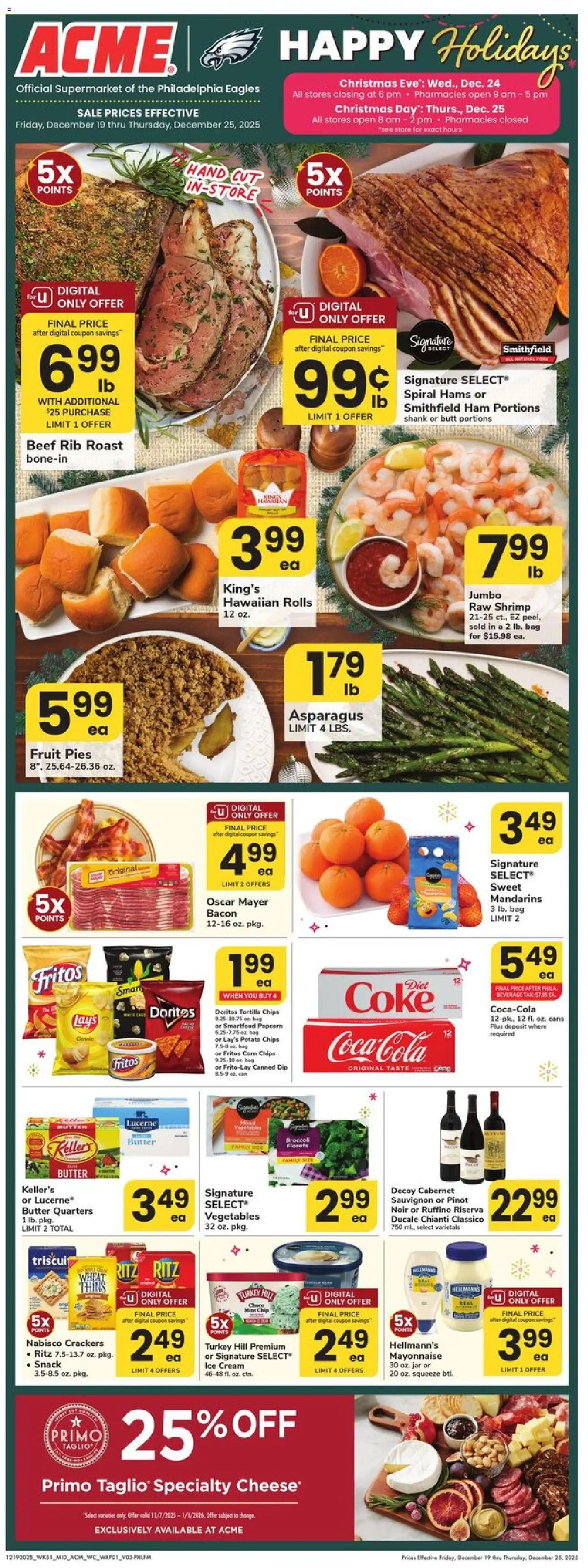 Acme Weekly Ad - page 1- valid from 12/19/2025