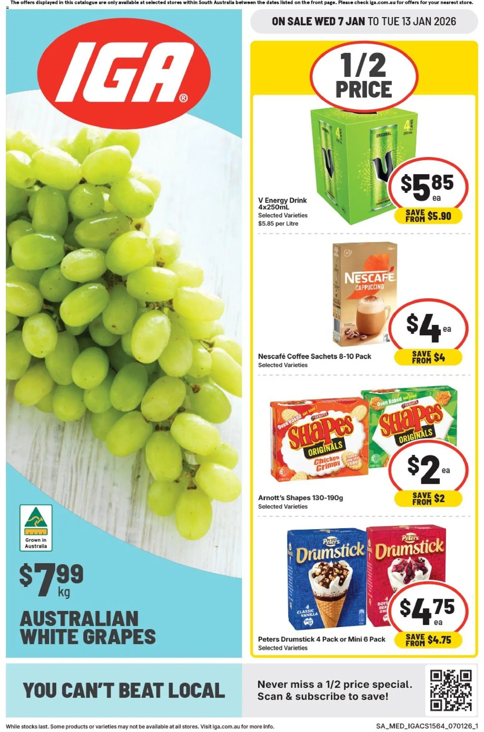 IGA Catalogue SA - page 1- valid from 07/01/2026