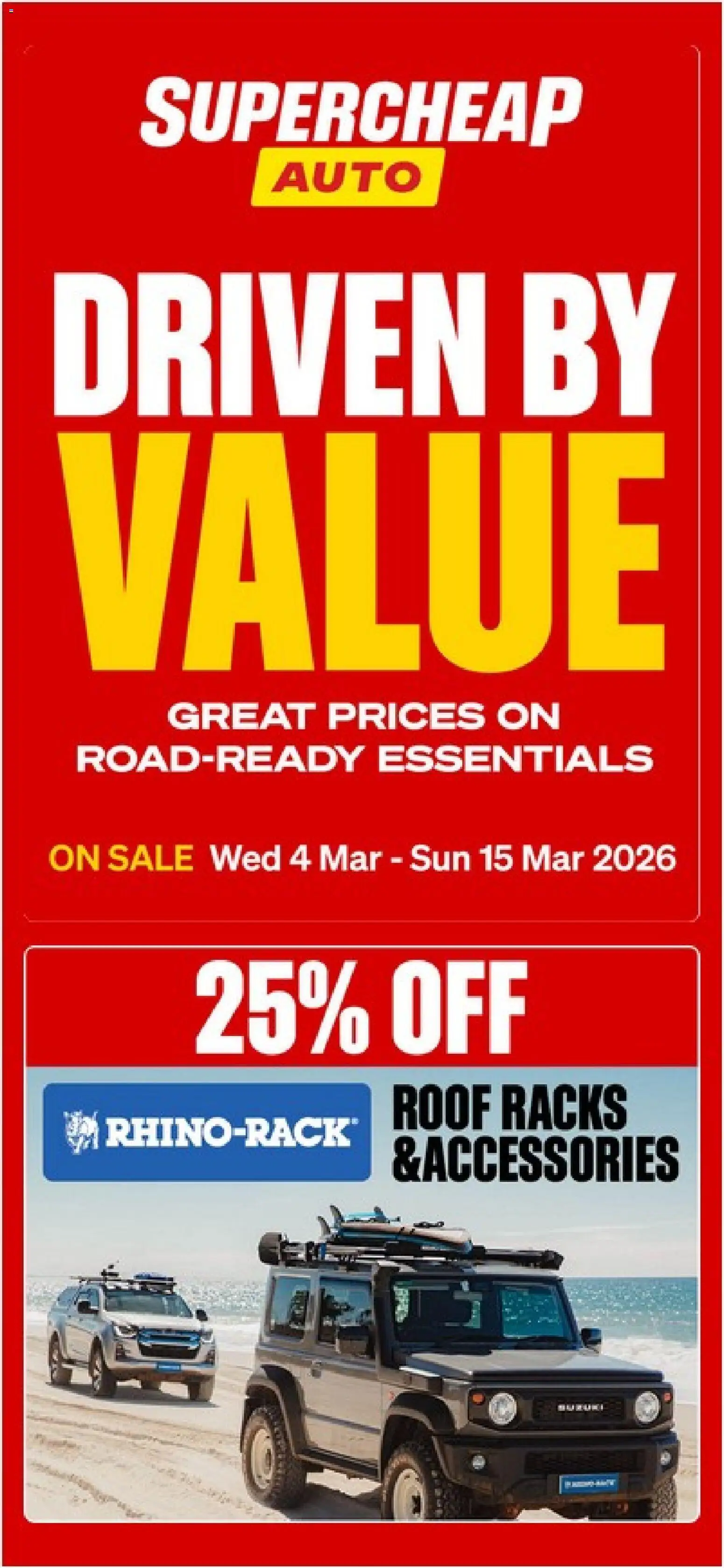 Supercheap Auto catalogue - page 1- valid from 04/03/2026