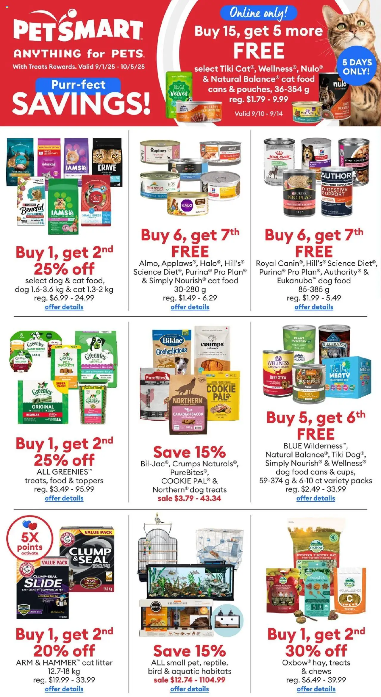 Petsmart weekly flyer / circulaire - page 1- valid from Sep 10, 2025