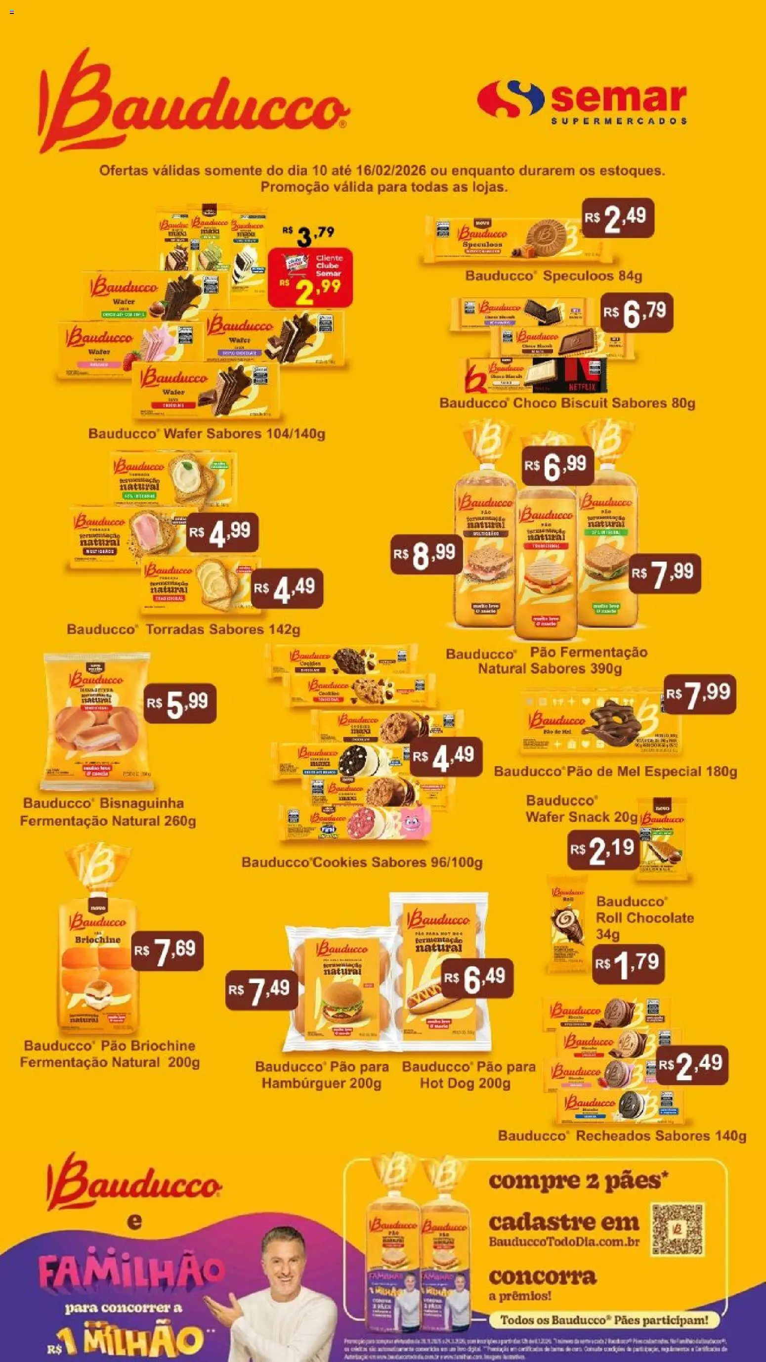 Semar Supermercado - Ofertas Bauducco - página 1- válido a partir de 10/02/2026
