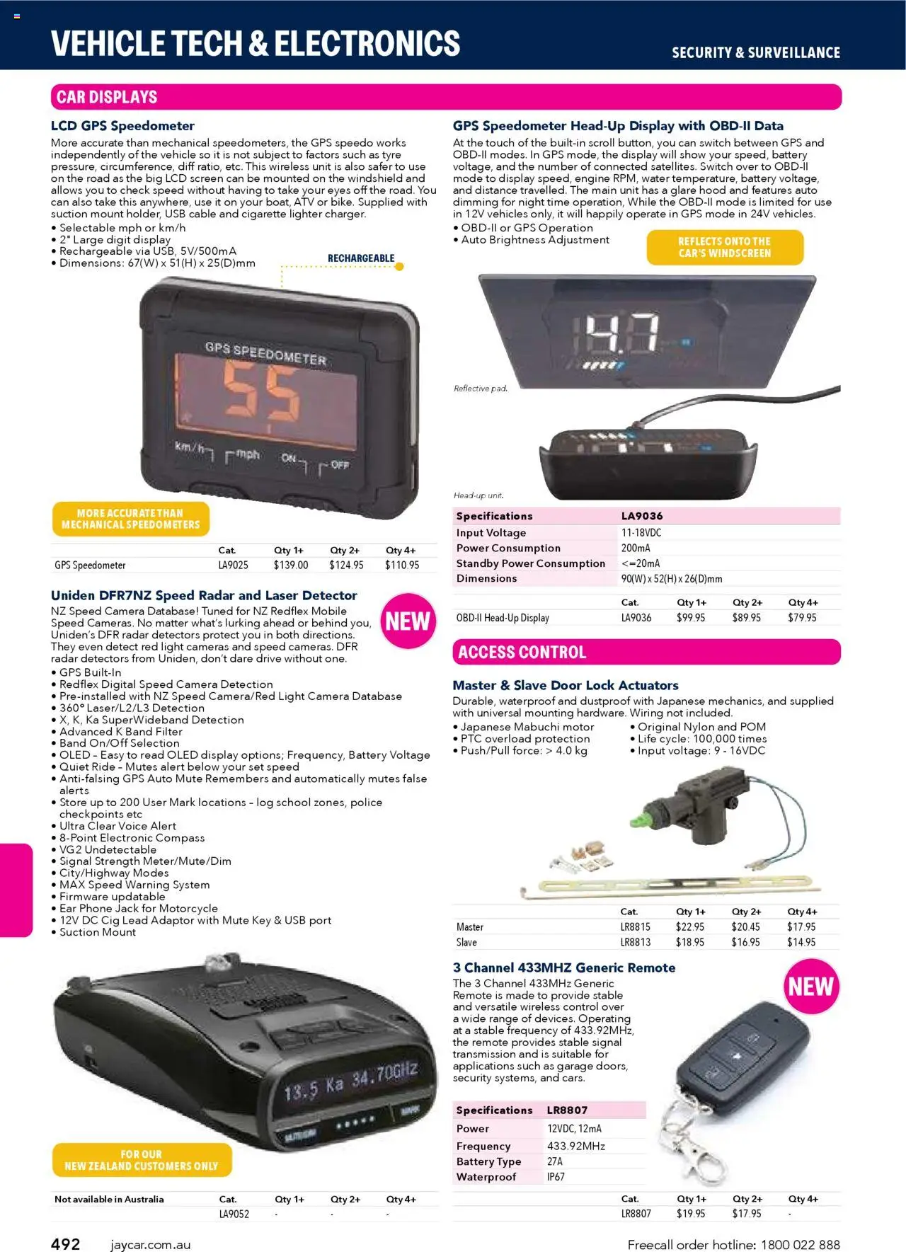 Jaycar Engineering & Scientific Catalogue 2025/2026  - page 492- valid from 09/07/2025