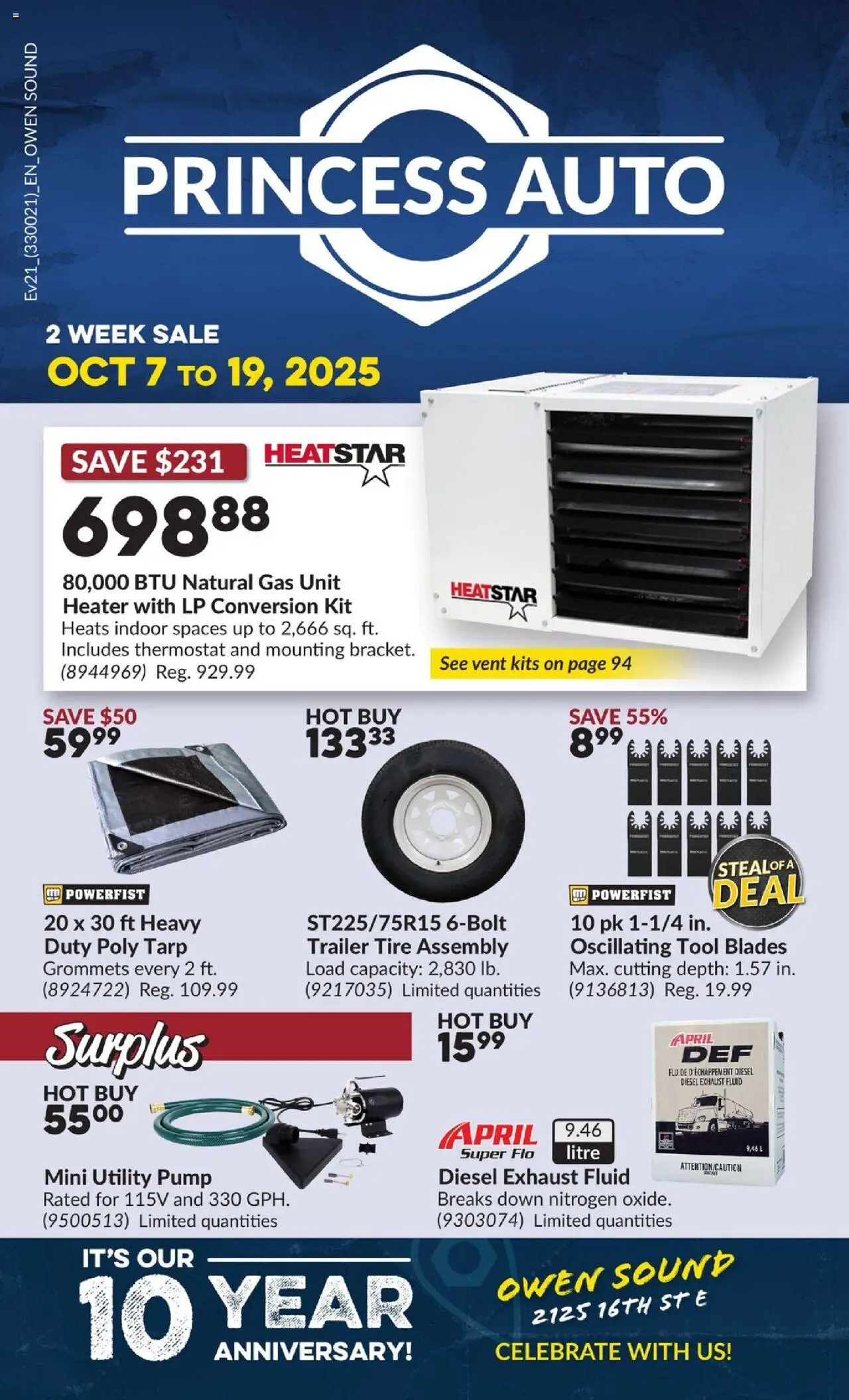 Princess Auto - 2 Week Sale! - page 1- valid from Oct 7, 2025