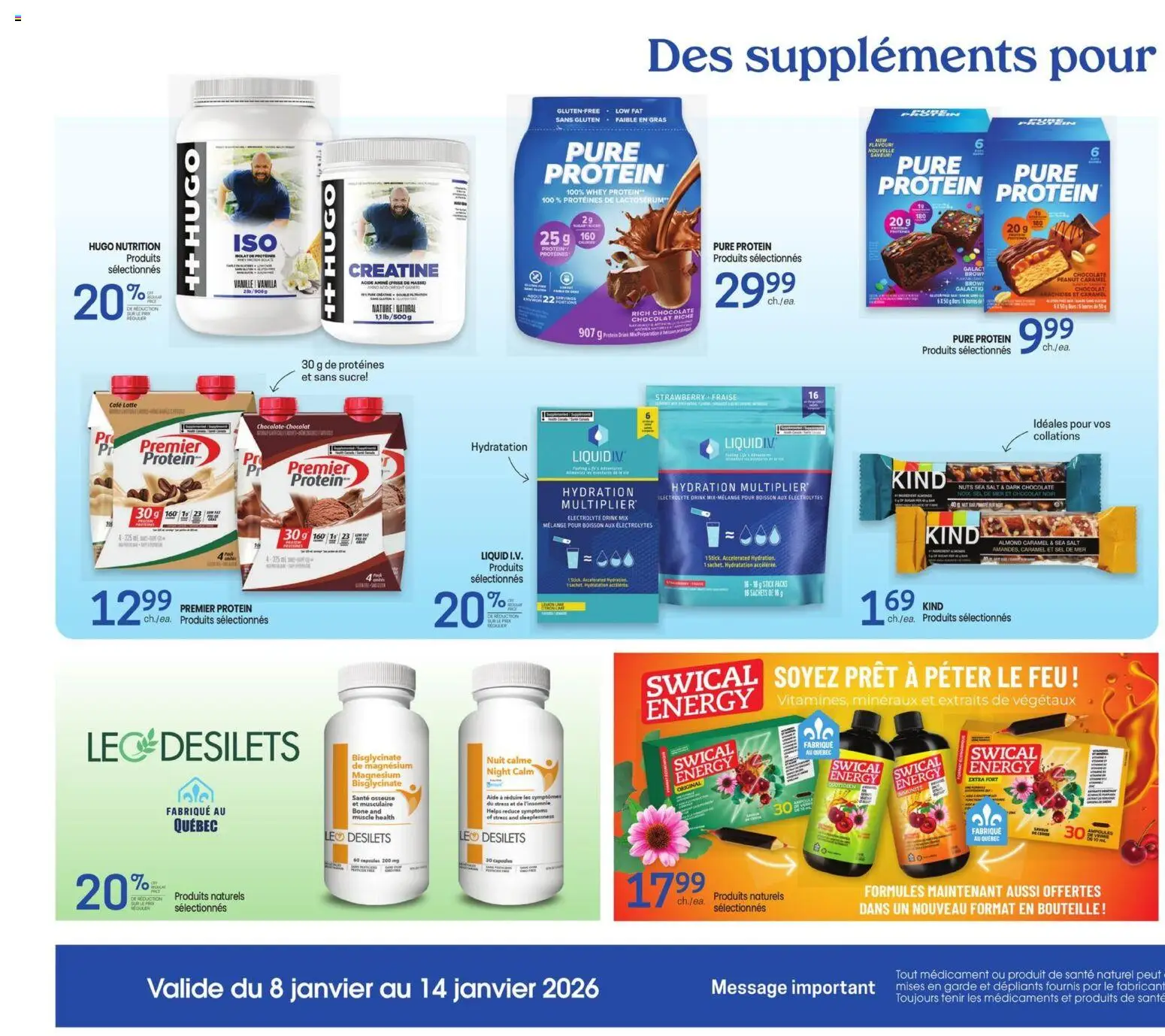 Uniprix - Carnet santé - page 2- valid from Jan 8, 2026