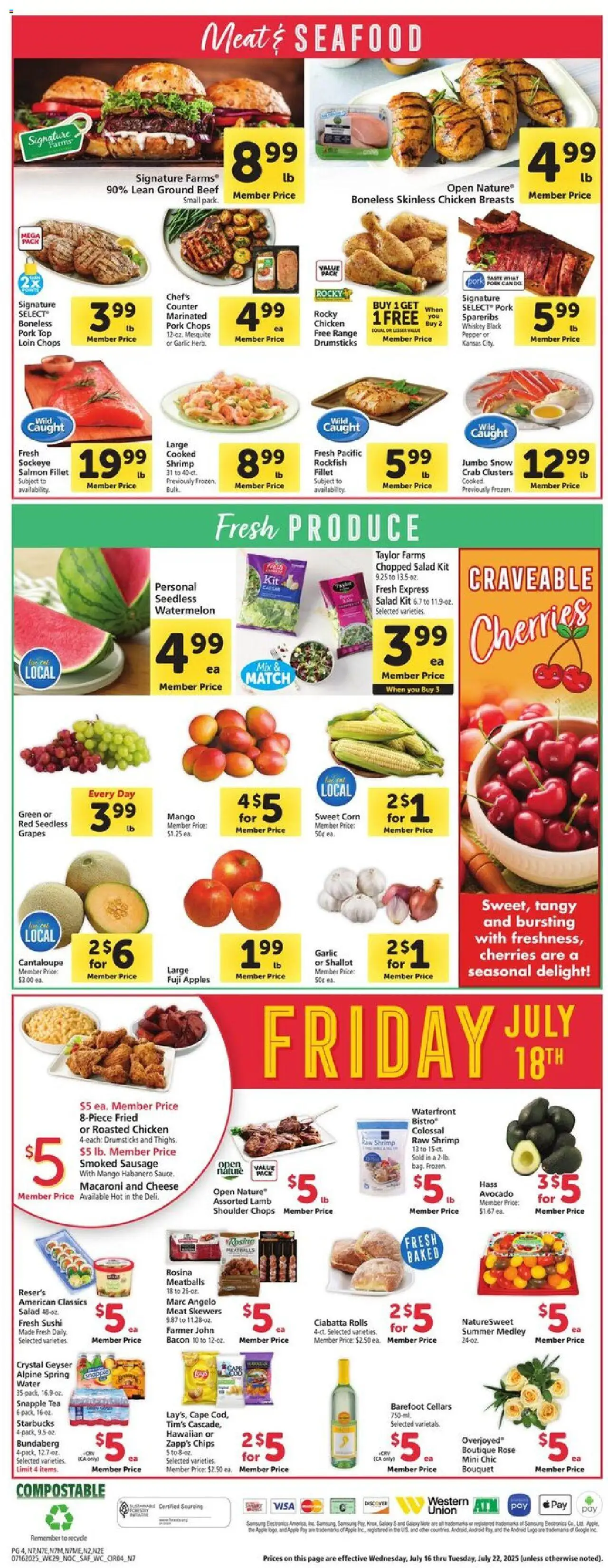 Safeway Weekly Ad - CA - page 4- valid from 07/16/2025