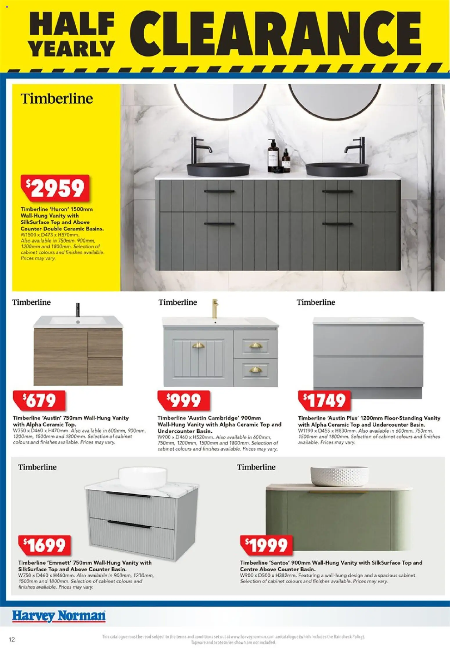 Harvey Norman - Bathroom Clearance - page 12- valid from 25/12/2025
