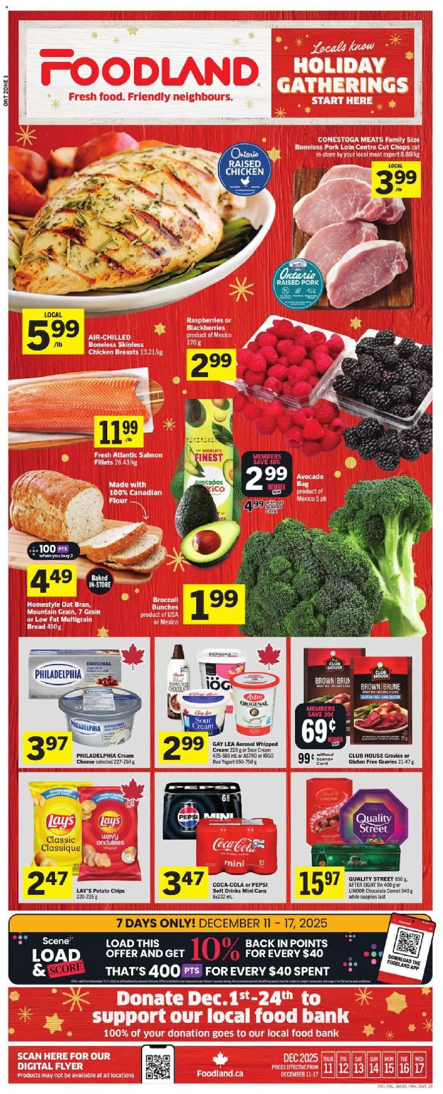 Foodland weekly flyer / circulaire - page 1- valid from Dec 11, 2025