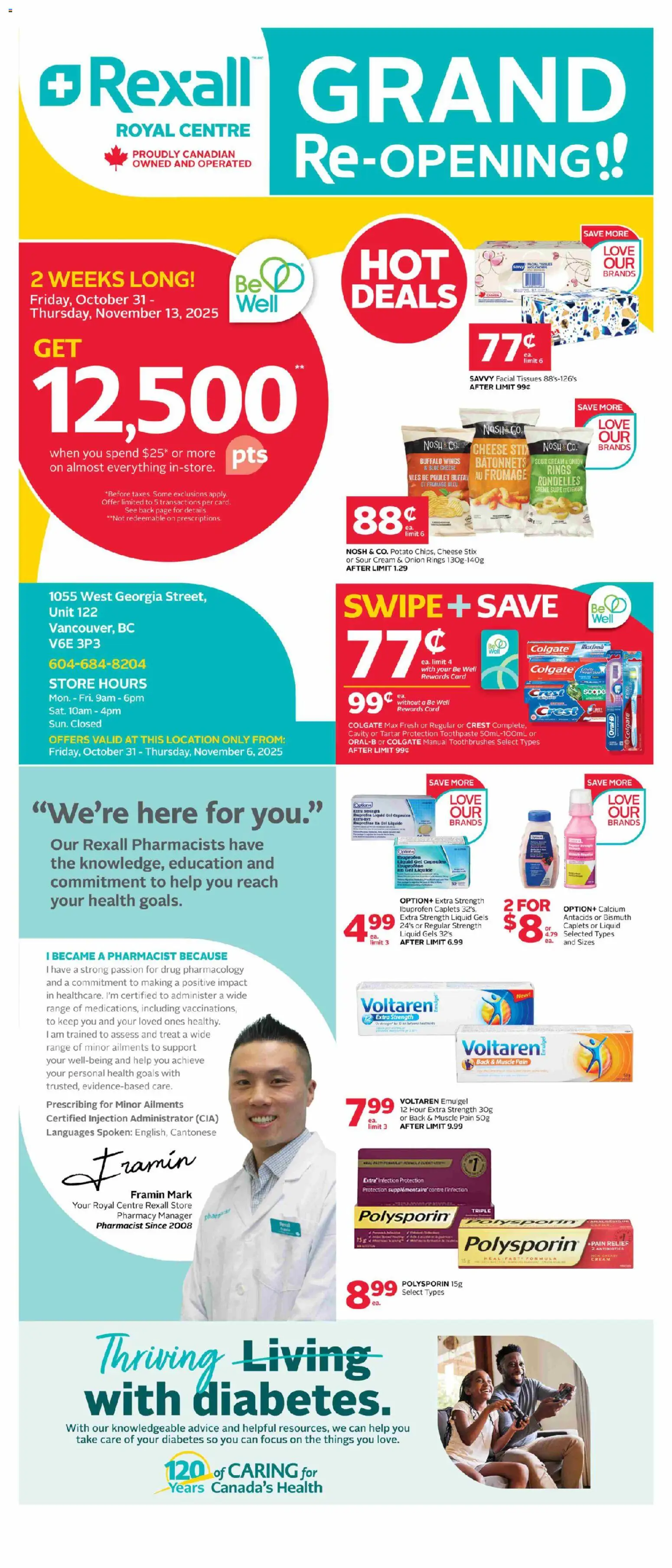Rexall - Grand Opening Vancouver - page 1- valid from Oct 31, 2025