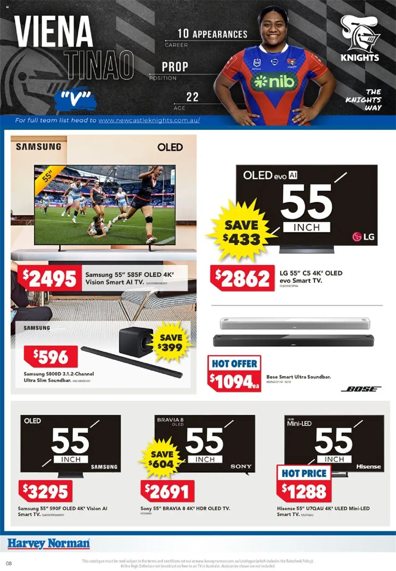 Harvey Norman NRLW – TV & Audio - page 8- valid from 17/07/2025