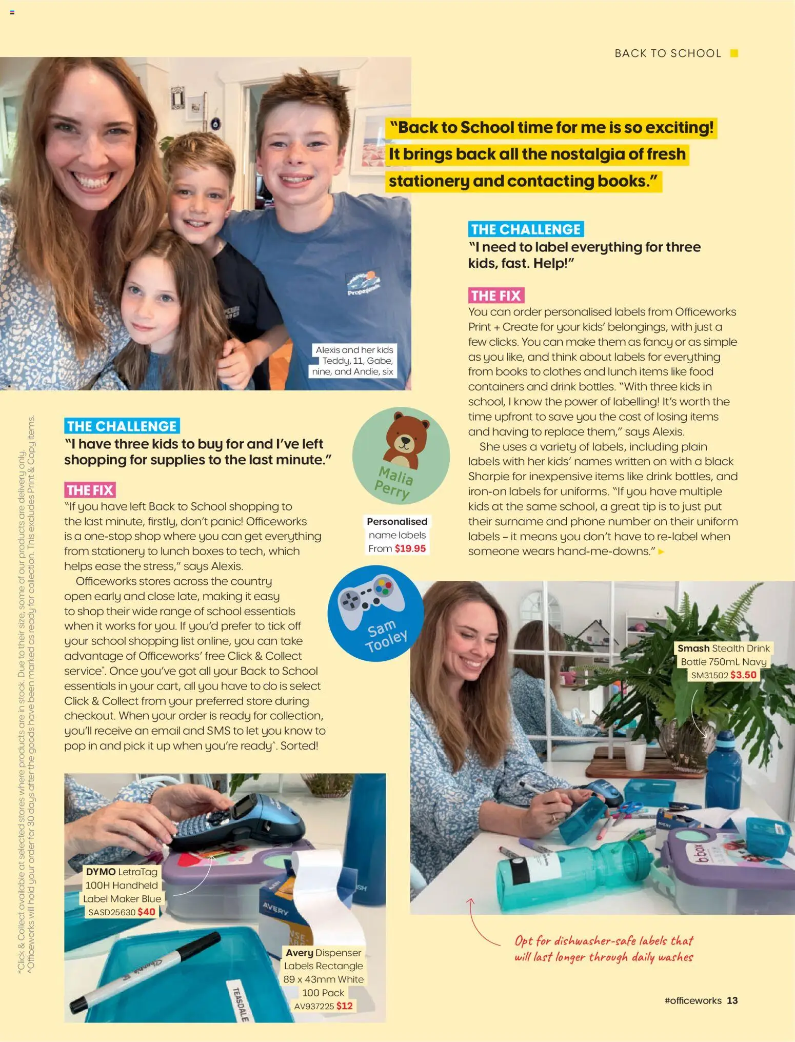 Officeworks Magazine - page 13- valid from 01/01/2026