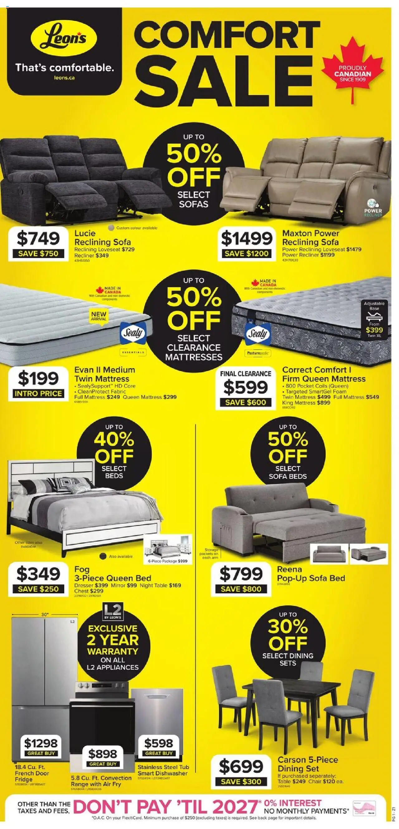 Leon's weekly flyer / circulaire - page 1- valid from Sep 11, 2025