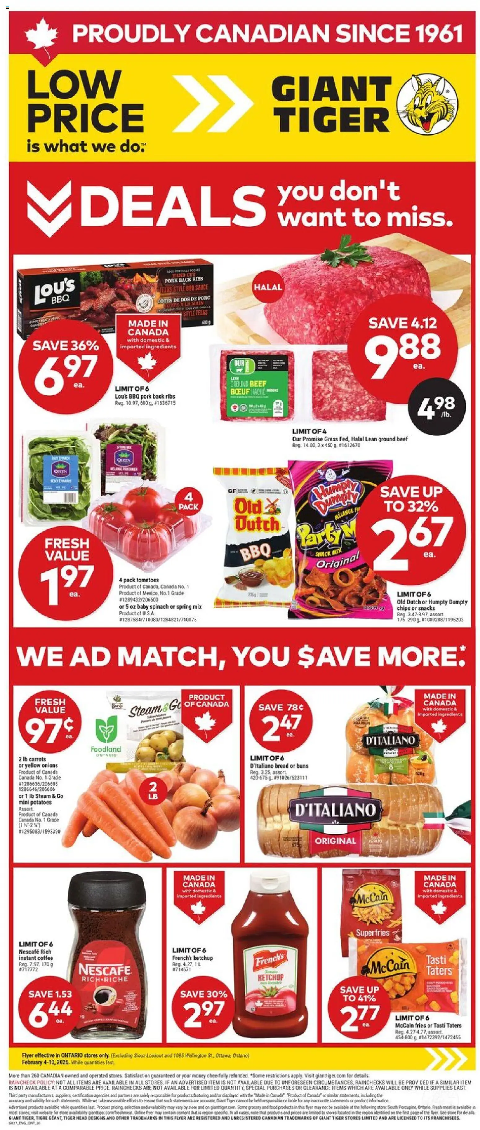 Giant Tiger Weekly Flyer - page 1- valid from Feb 4, 2026