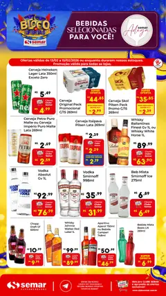 Pré-visualização Semar Supermercado - Ofertas Adega válida a partir de 13/02/2026
