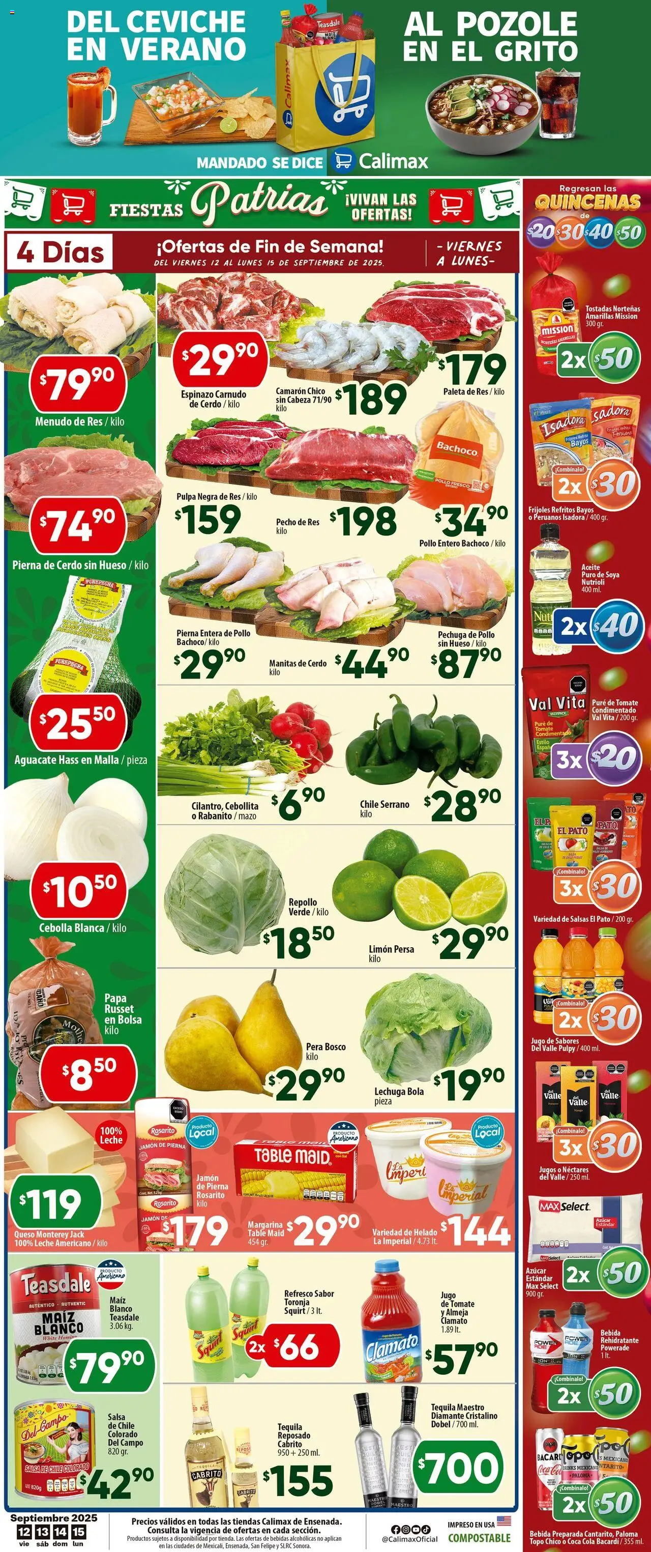Calimax - Folleto Ensenada - página 1- válido desde 12/09/2025