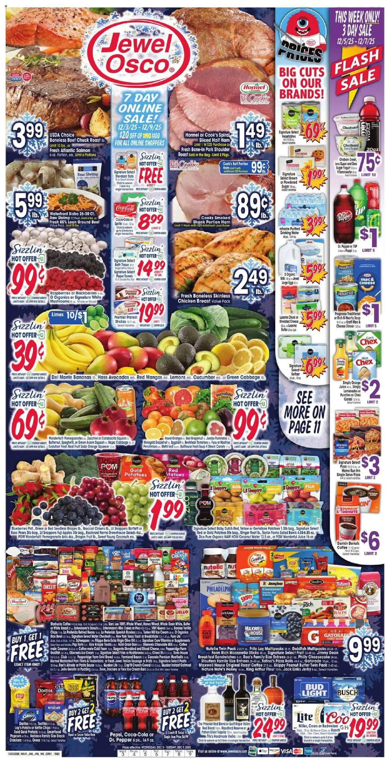 Jewel Osco Weekly Ad - IL - page 1- valid from 12/03/2025