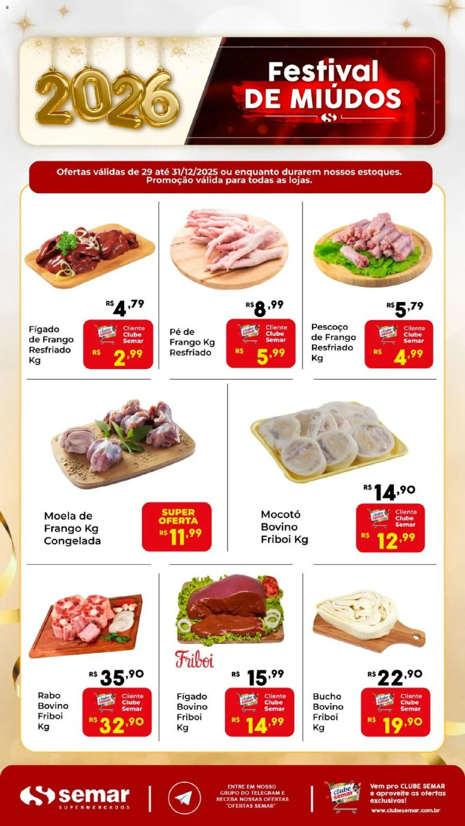 Semar Supermercado - Ofertas Miudos Fim de Semana - página 1- válido a partir de 29/12/2025
