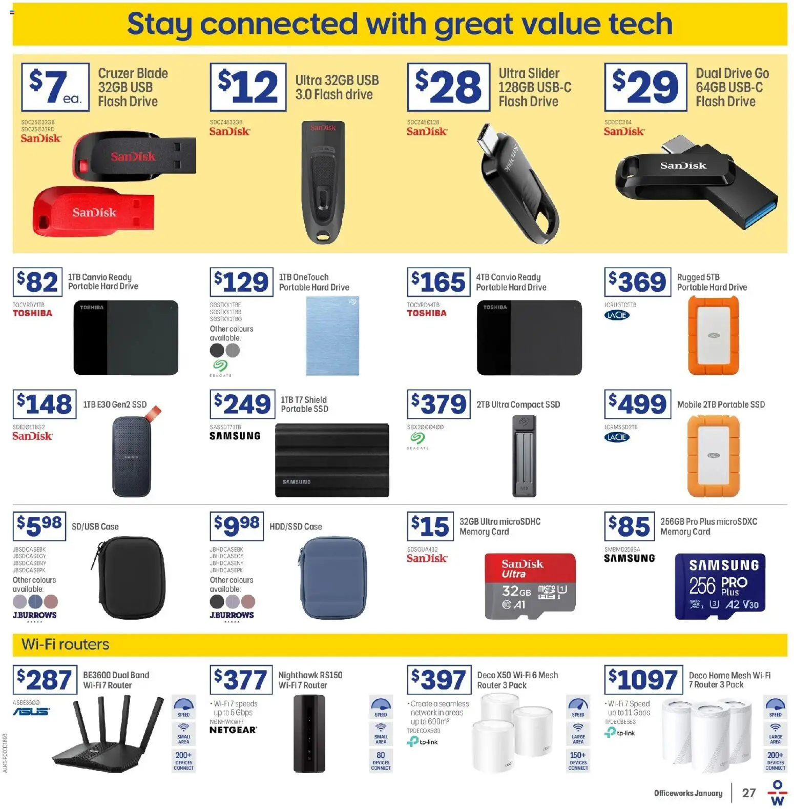 Officeworks  Catalogue  - page 27- valid from 01/01/2026