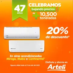 Arteli - Folleto Celebramos válido desde 17/07/2025
