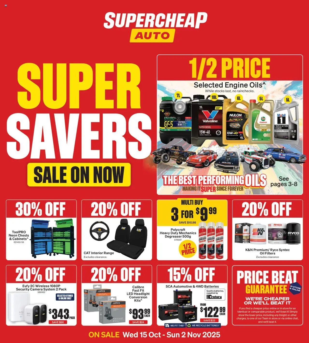 Supercheap Auto Catalogue - page 1- valid from 15/10/2025