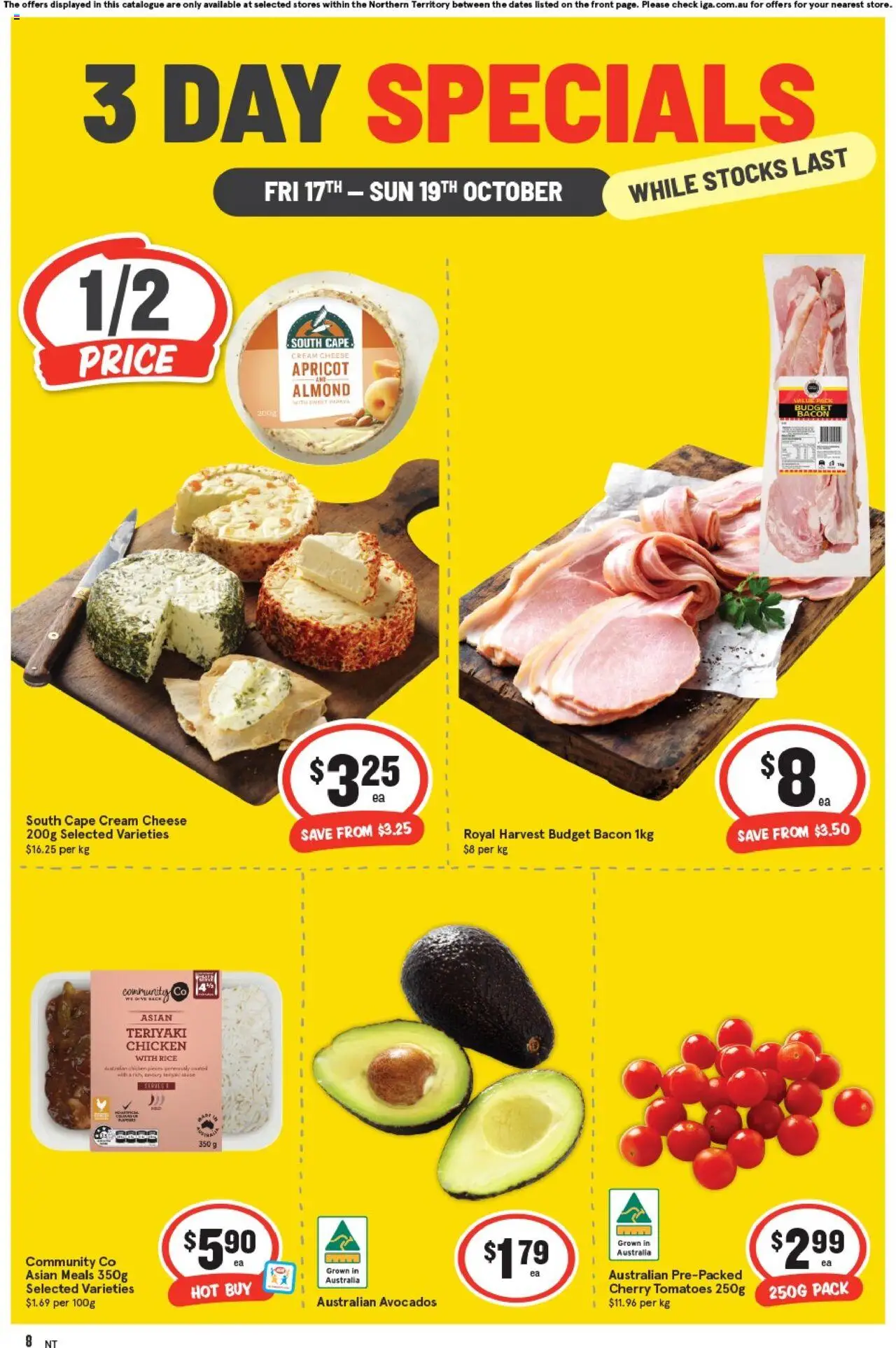 IGA - 3 Day Specials NT - page 1- valid from 17/10/2025