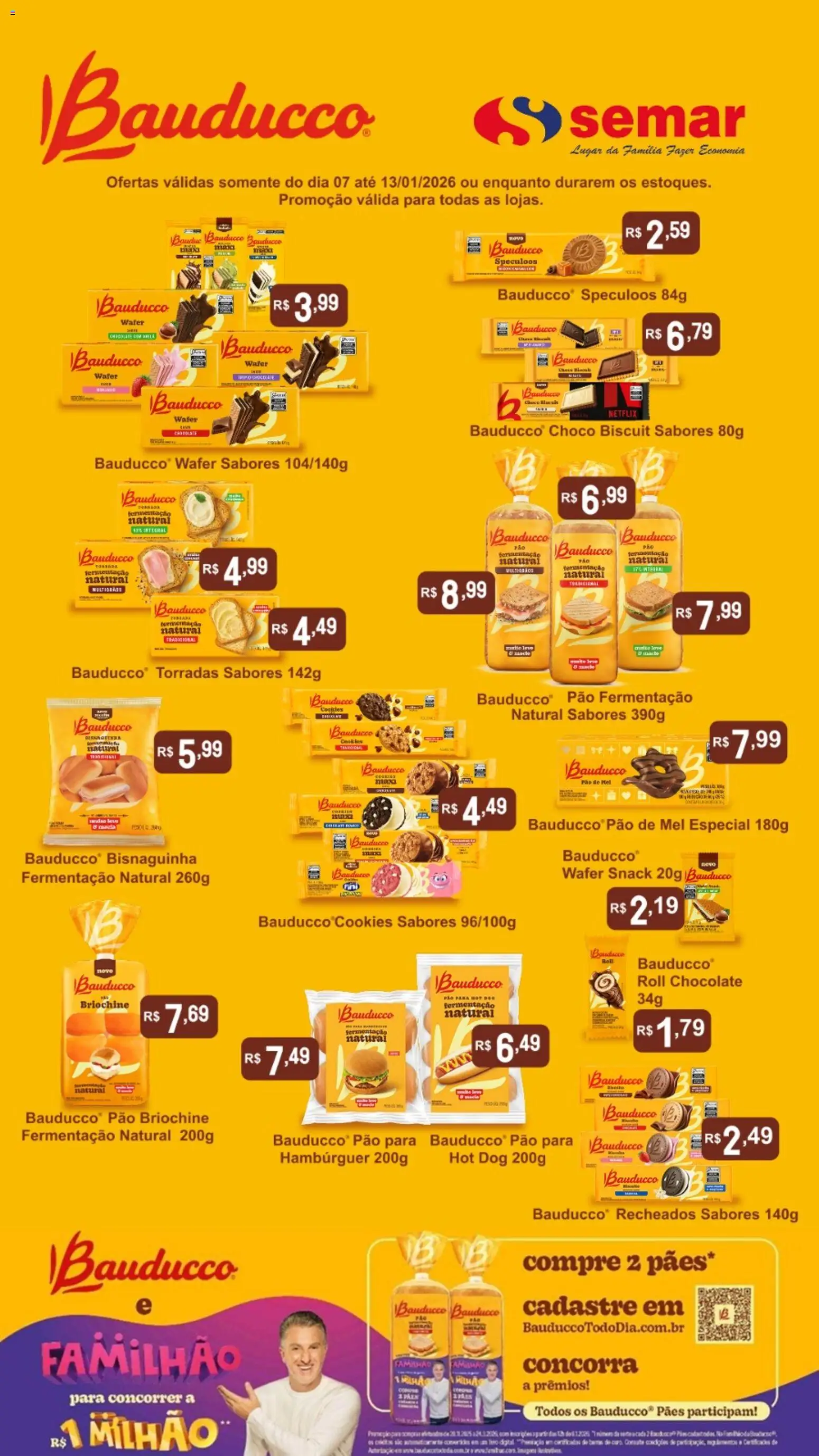 Semar Supermercado - Ofertas Bauducco - página 1- válido a partir de 07/01/2026
