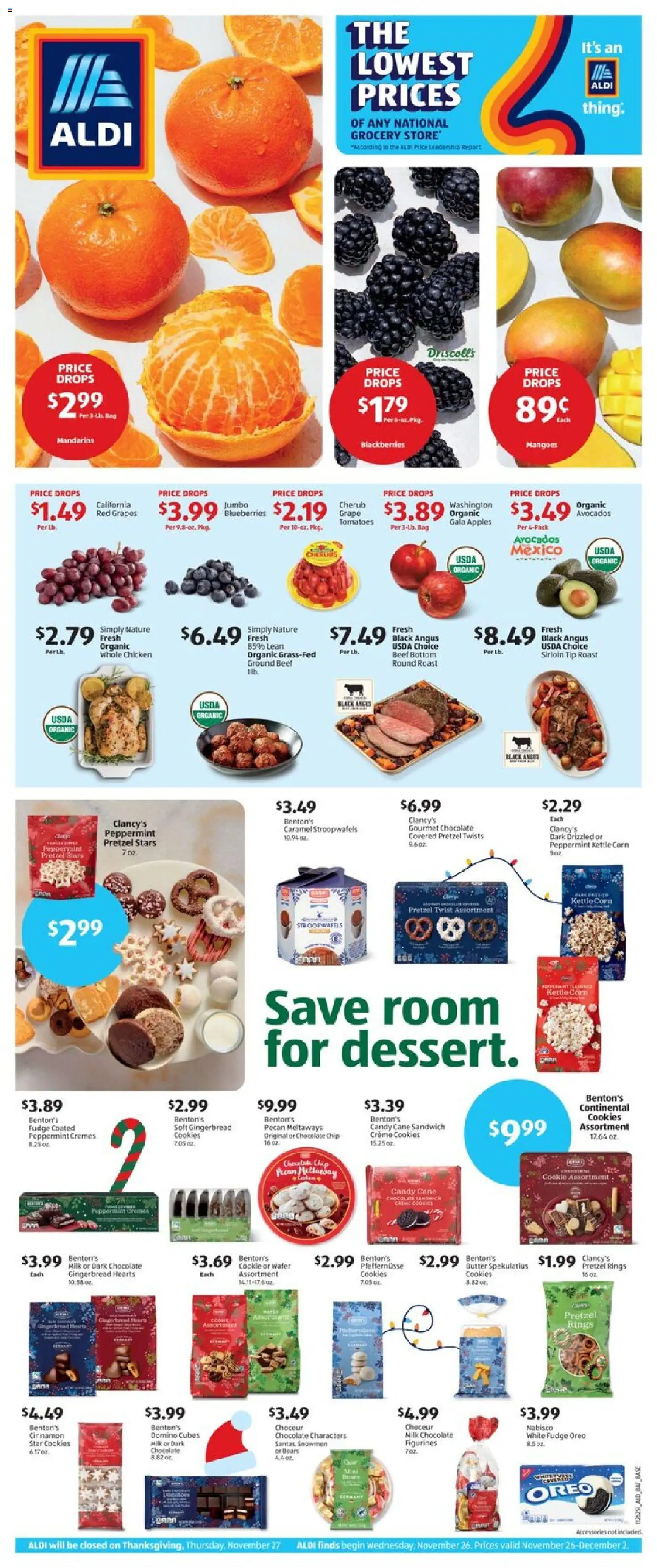 Aldi Weekly Ad - page 1- valid from 11/26/2025