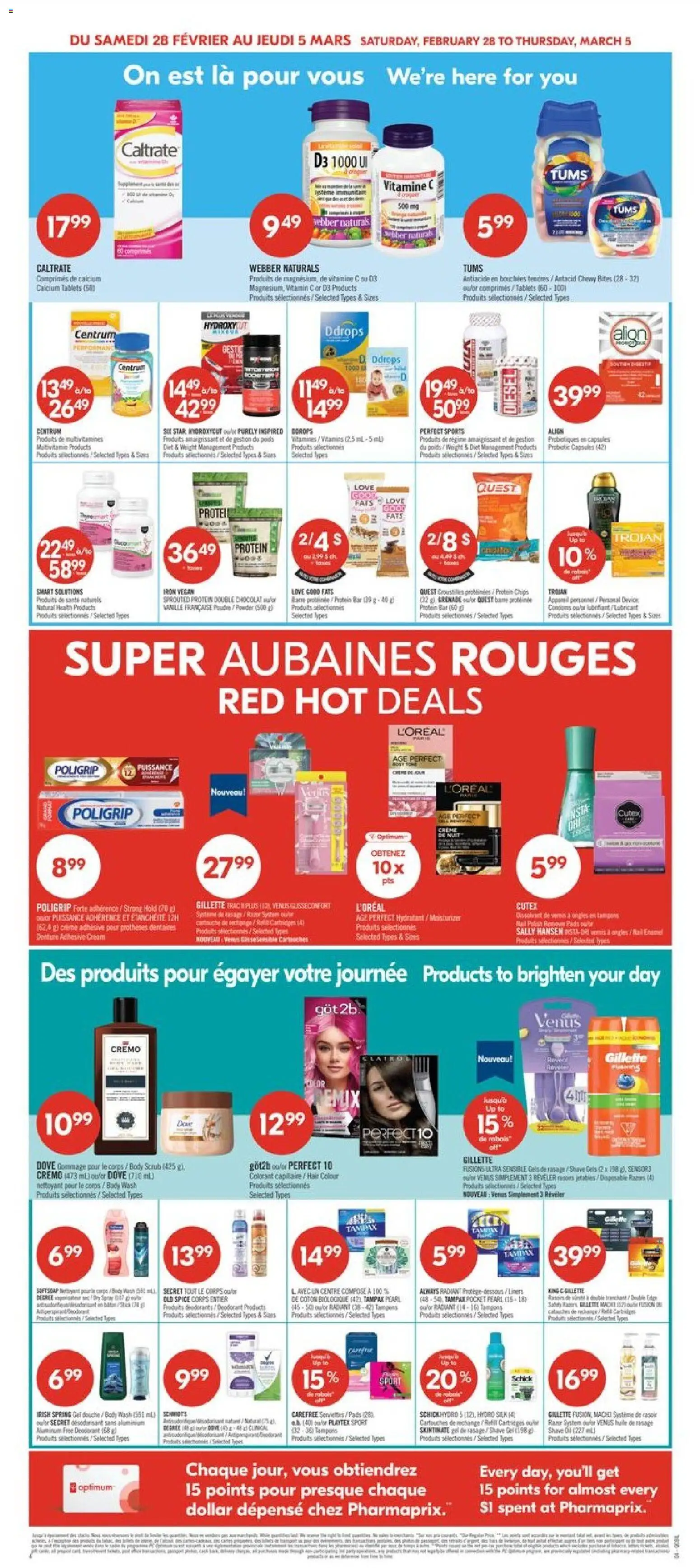 Pharmaprix weekly flyer / circulaire - page 8- valid from Feb 27, 2026