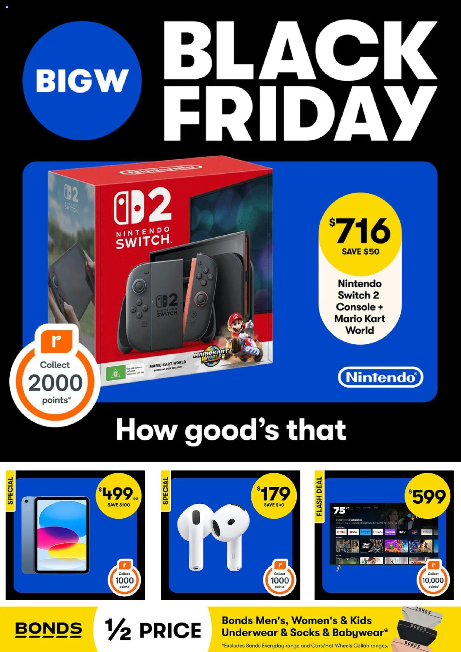 Big W Black Friday - page 1- valid from 20/11/2025