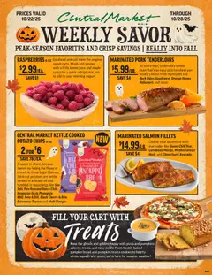 Preview Central Market Weekly Ad valid from 10/22/2025