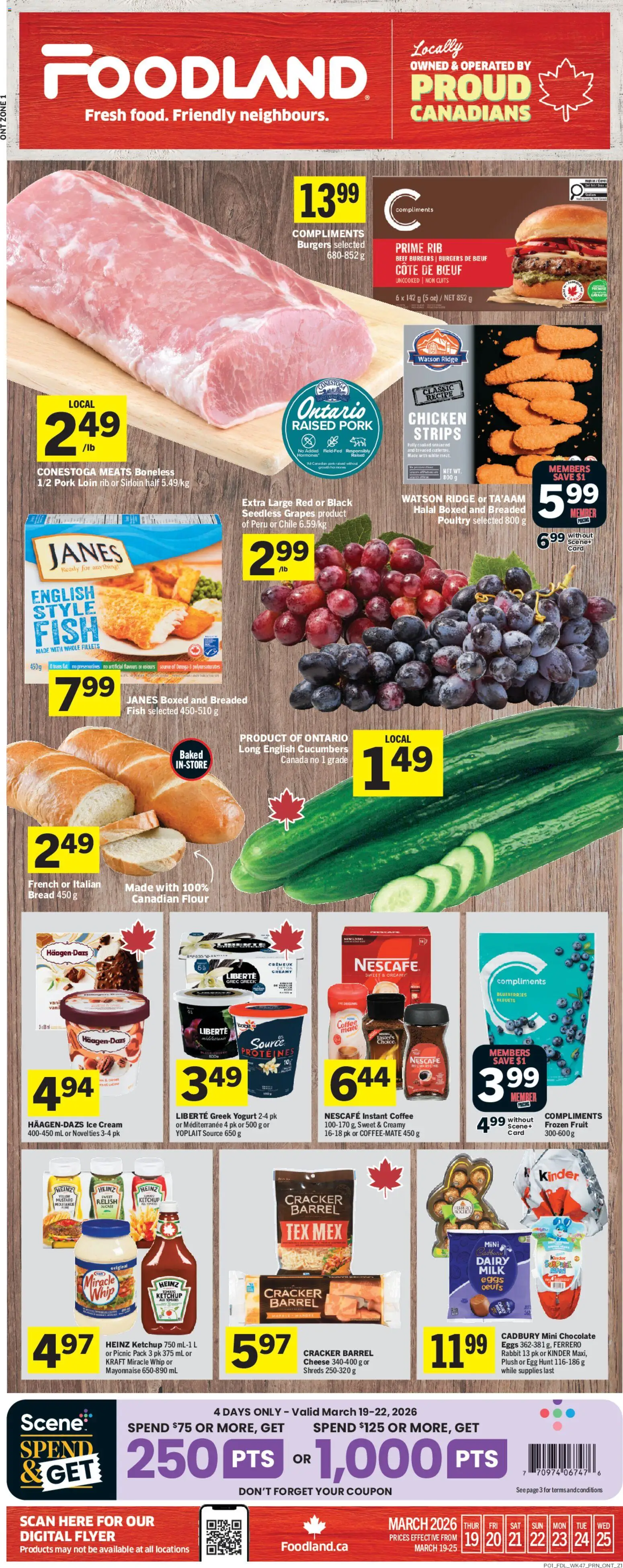 Foodland weekly flyer / circulaire - page 1- valid from Mar 19, 2026